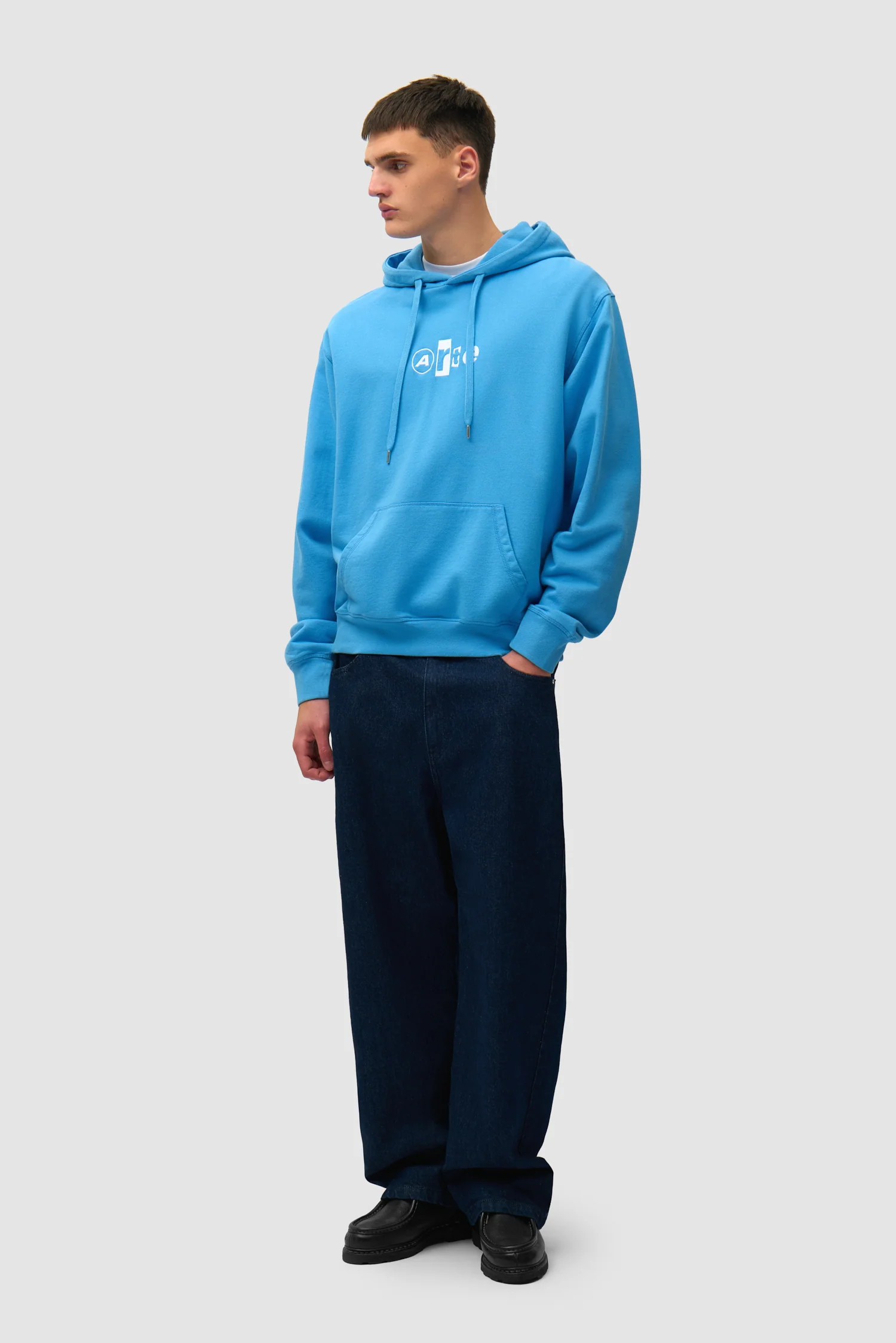 Collage Logo Hoodie - Blue - Image 4