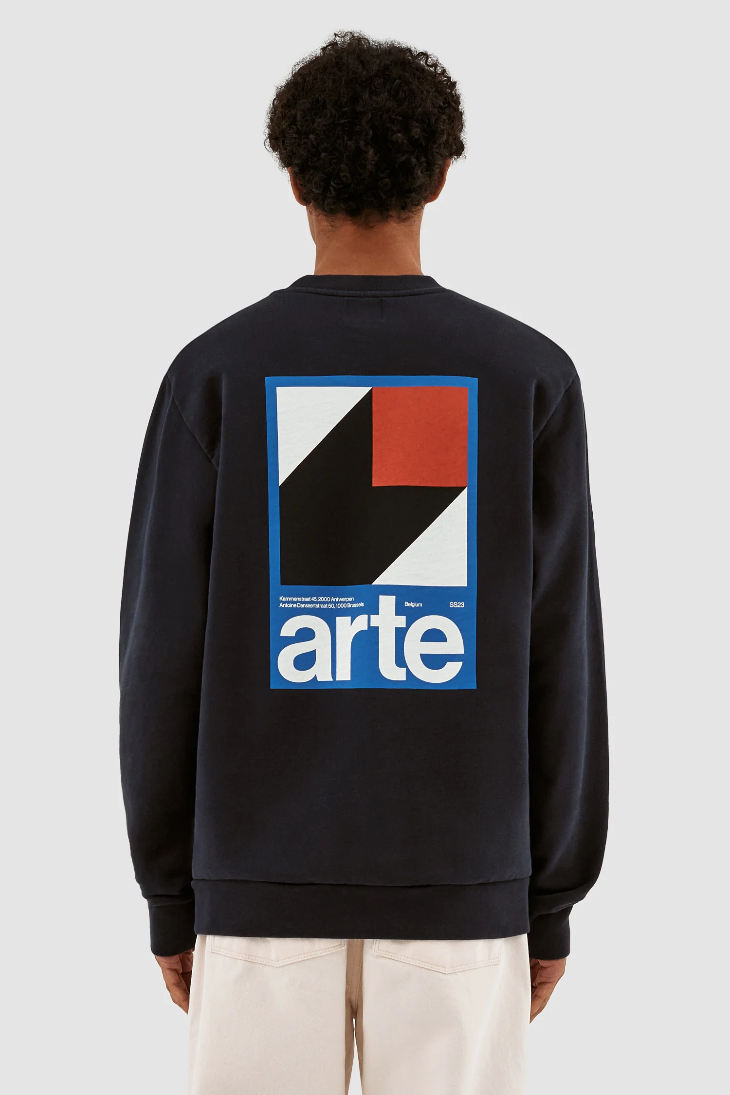 Conrad Back Print Crewneck - Navy - Image 2