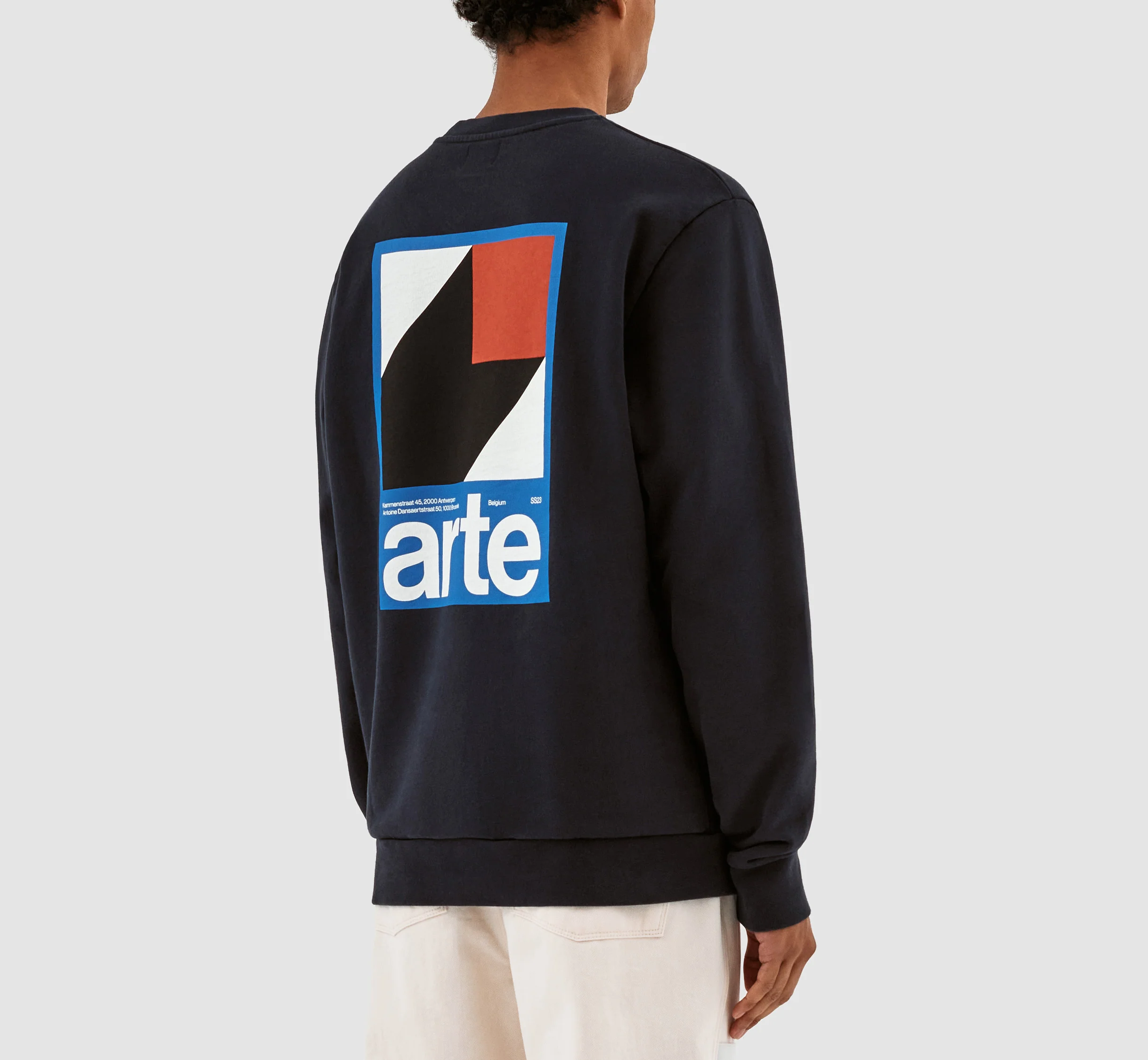 Conrad Back Print Crewneck - Navy - Image 4