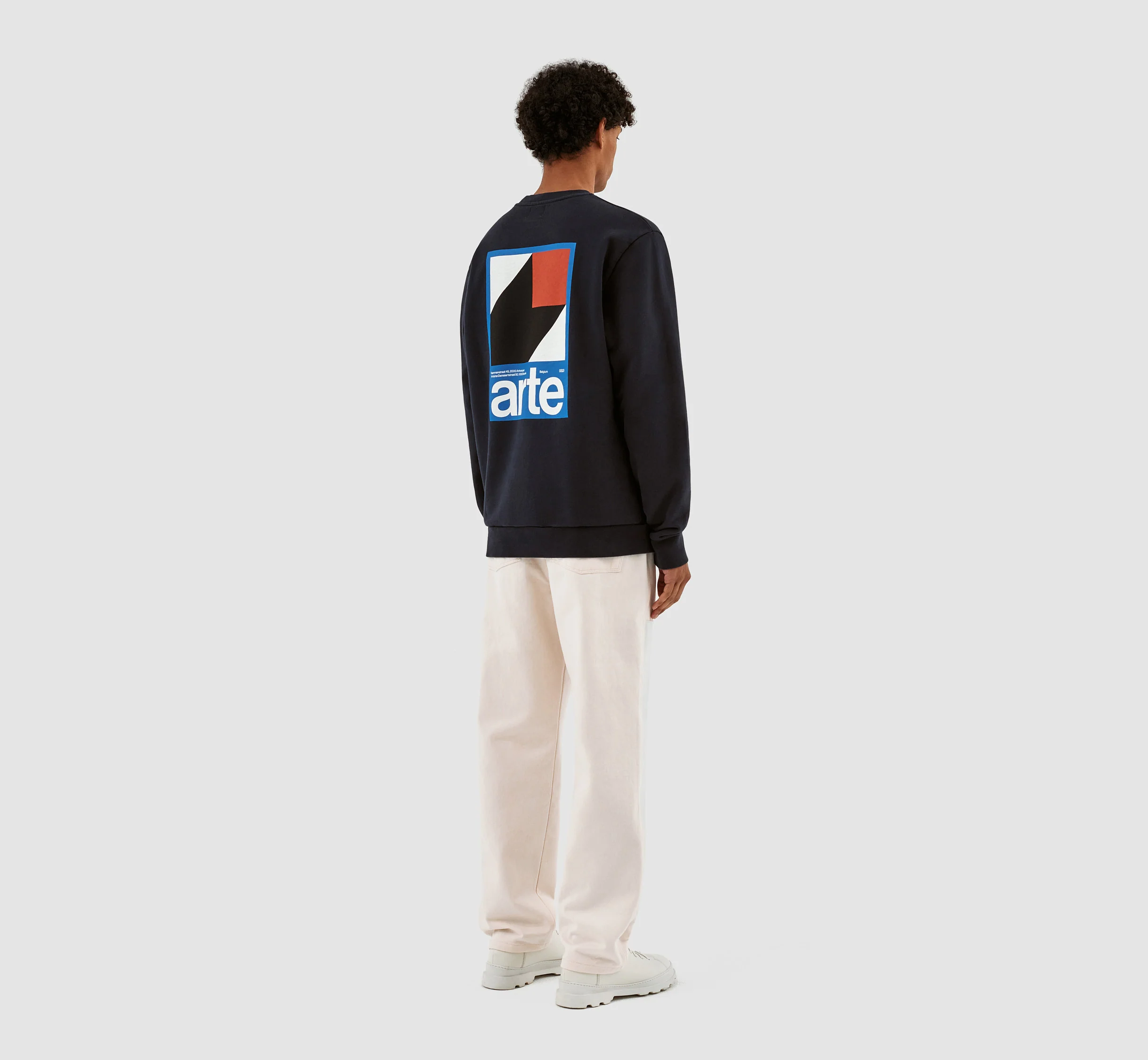 Conrad Back Print Crewneck - Navy - Image 6