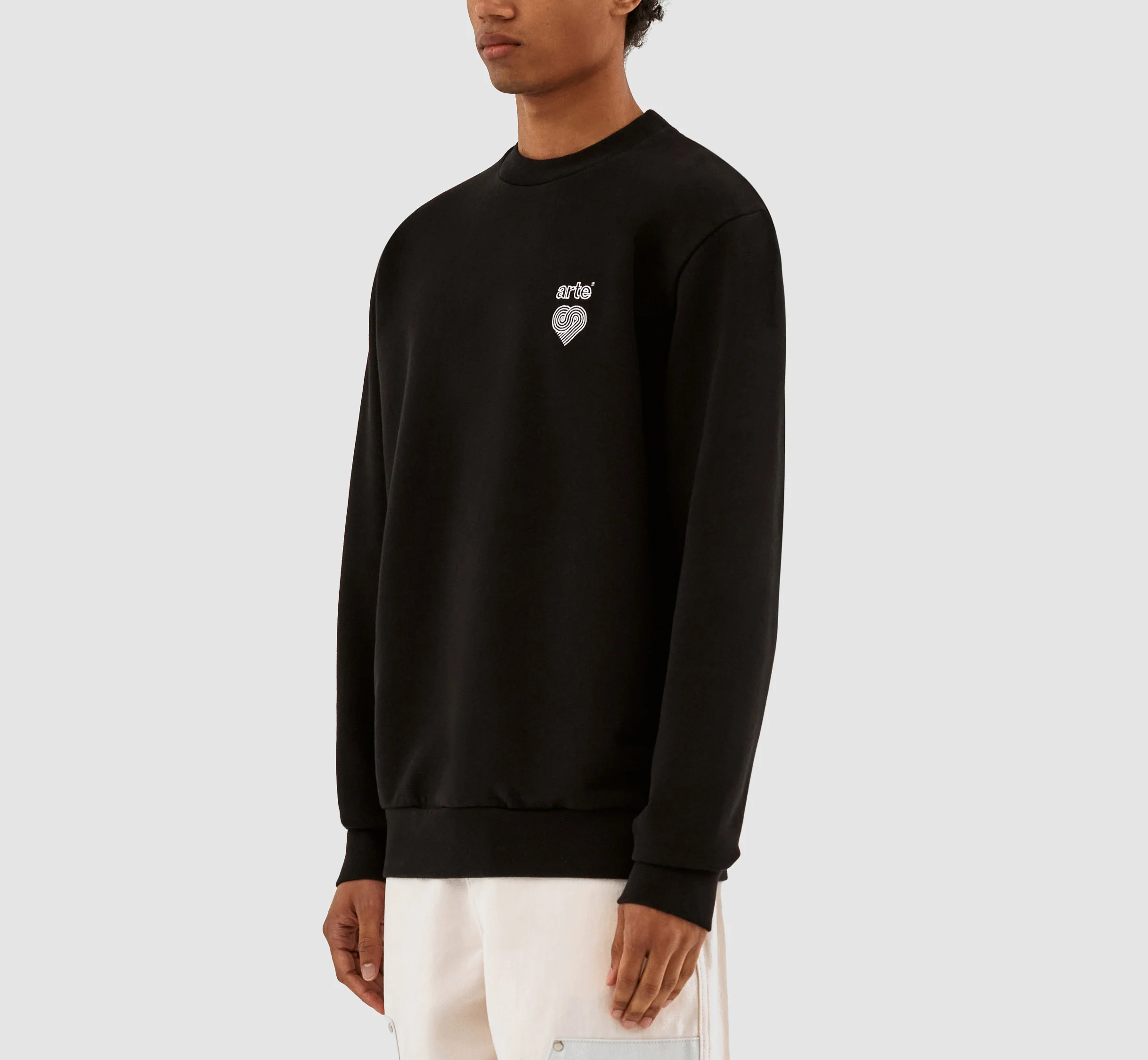 Conrad Heart Logo Crewneck - Black - Image 4