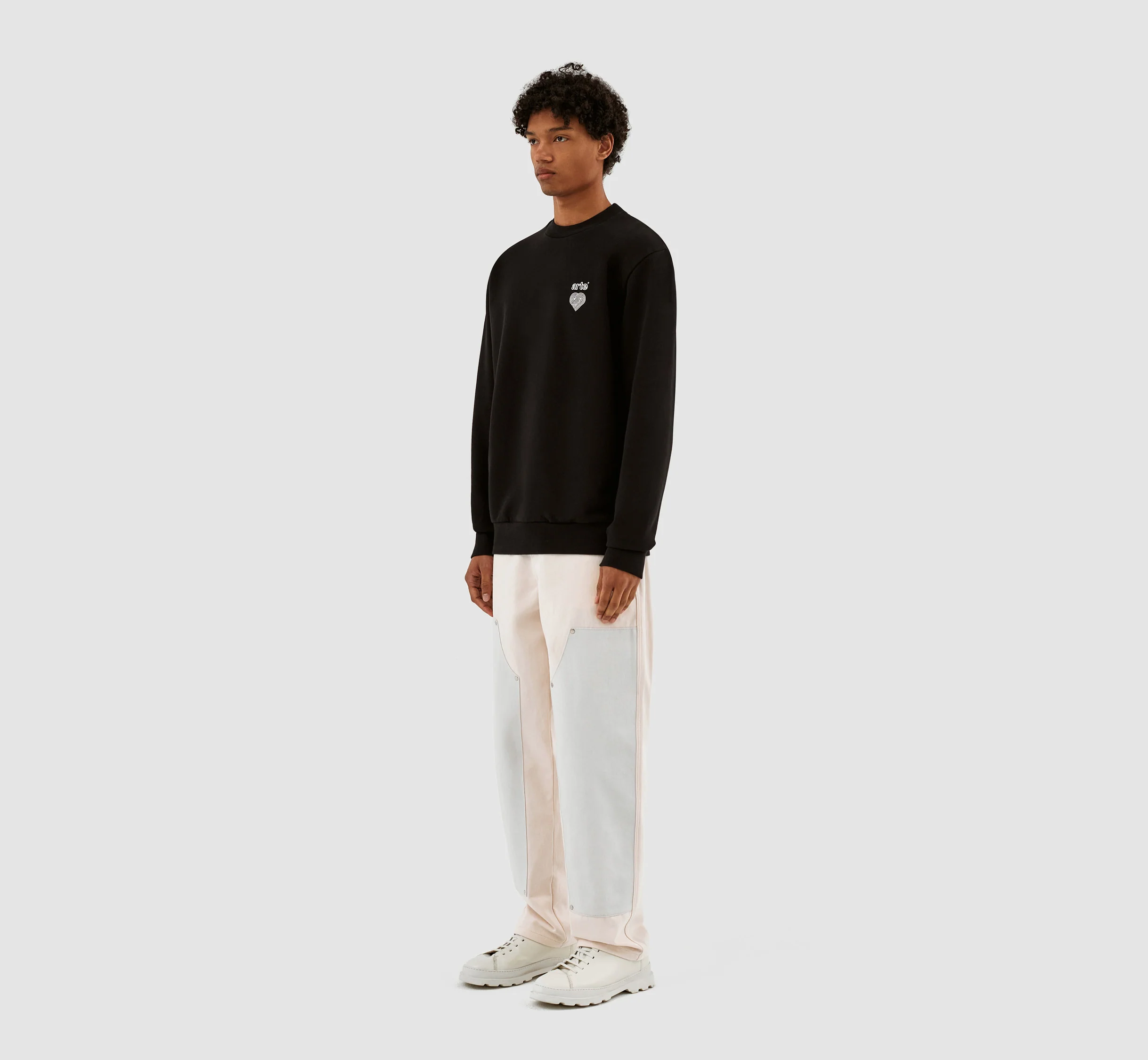 Conrad Heart Logo Crewneck - Black - Image 6