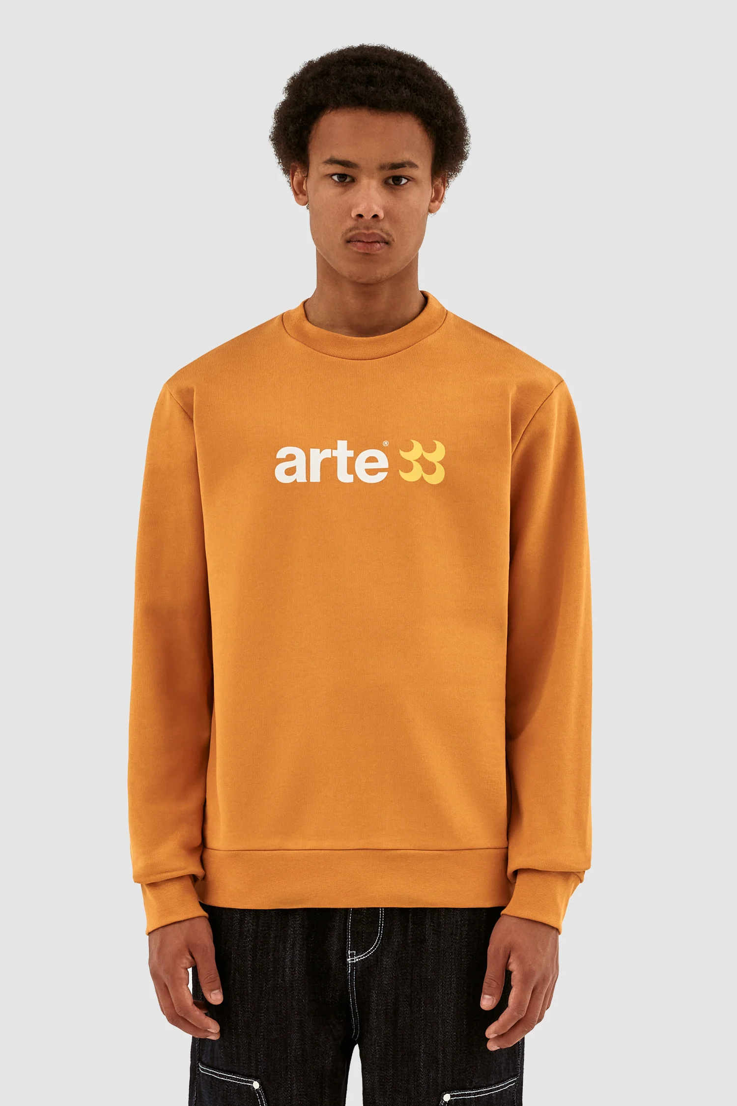 Conrad SS23 Logo Crewneck - Inca Gold - Image 2