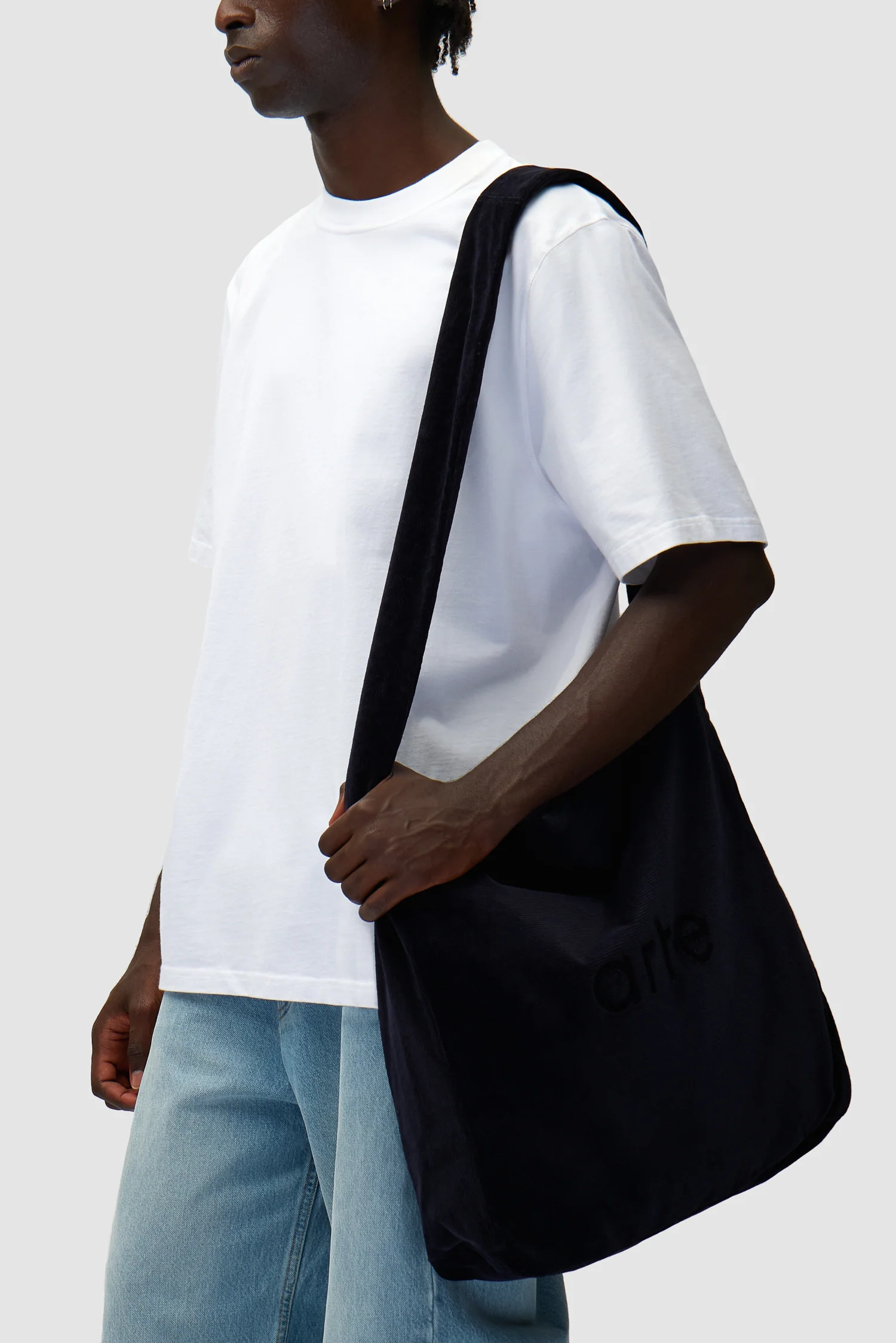 Corduroy Body Bag - Navy - Image 5
