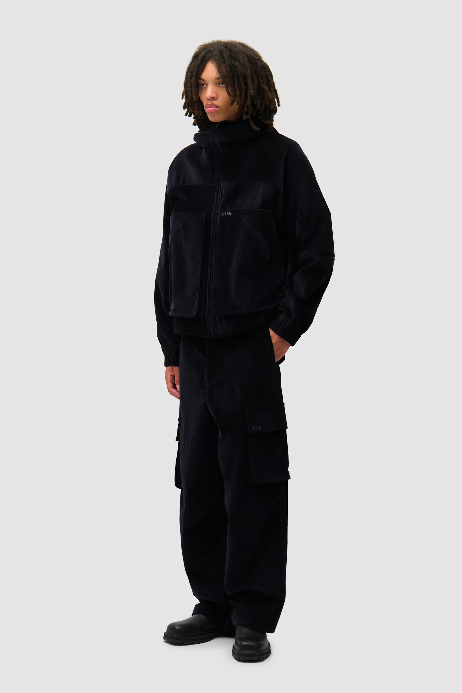Corduroy Cargo Pants - Navy - Image 7