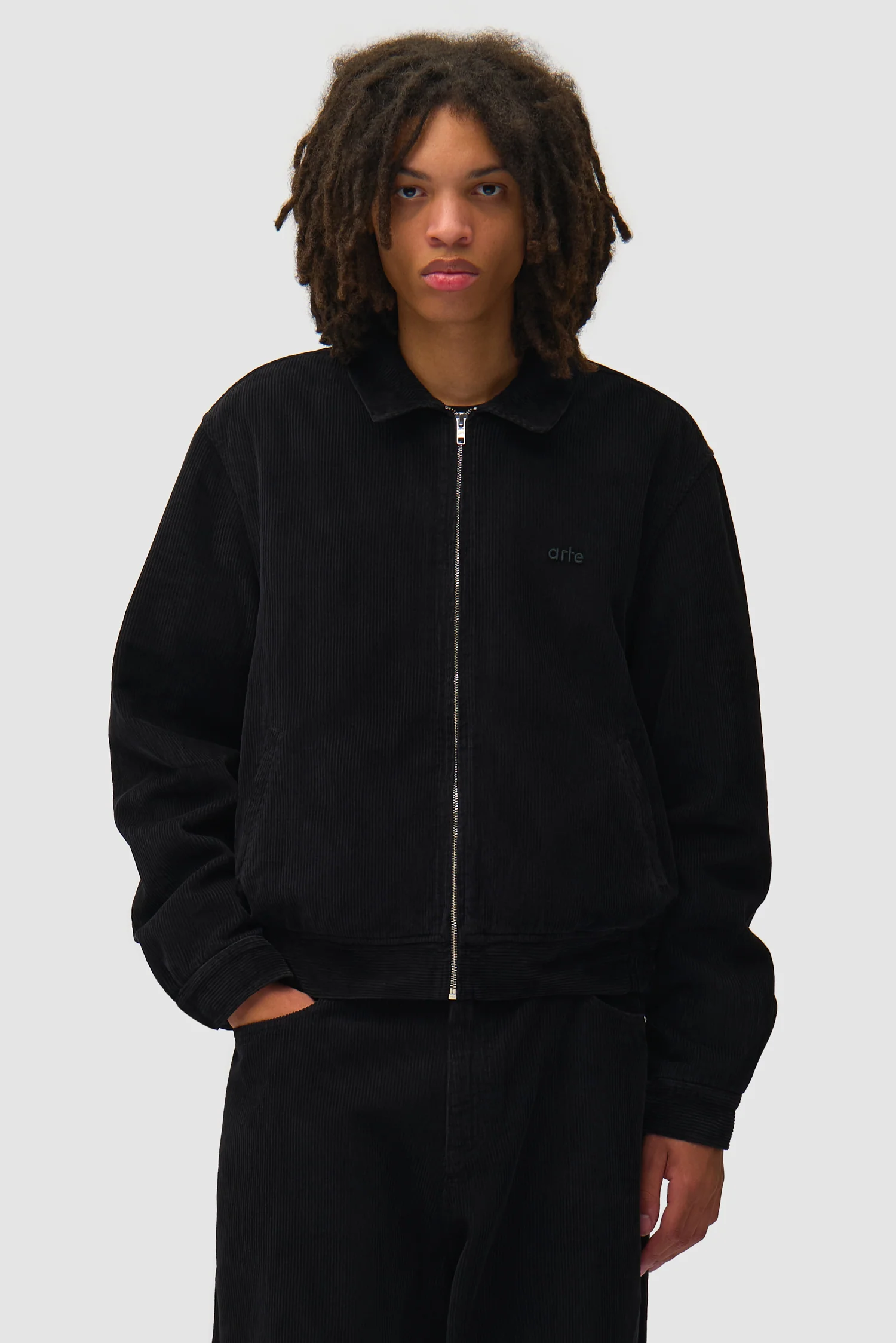 Corduroy Jacket - Black - Image 2