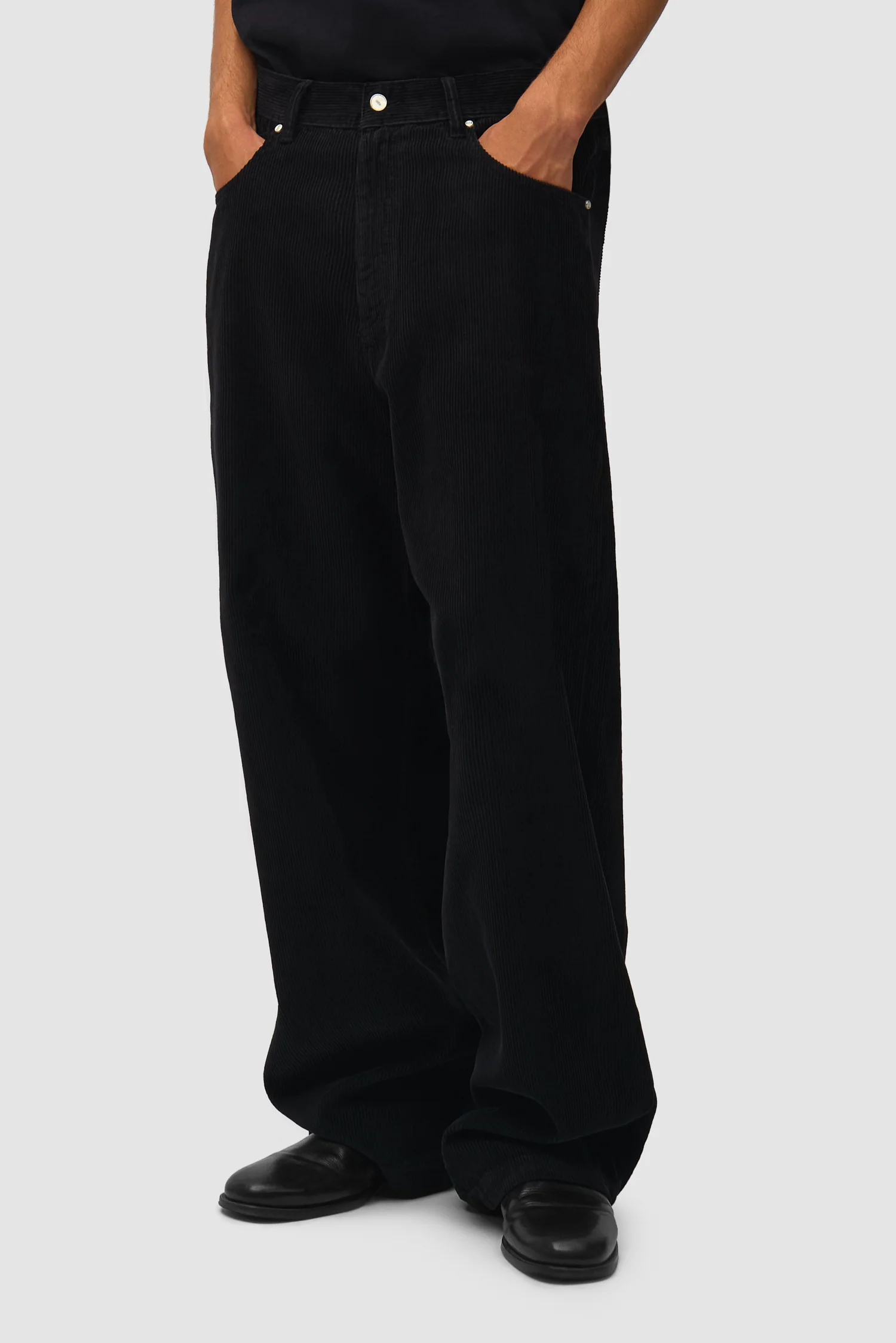 Corduroy Pants - Black - Image 3