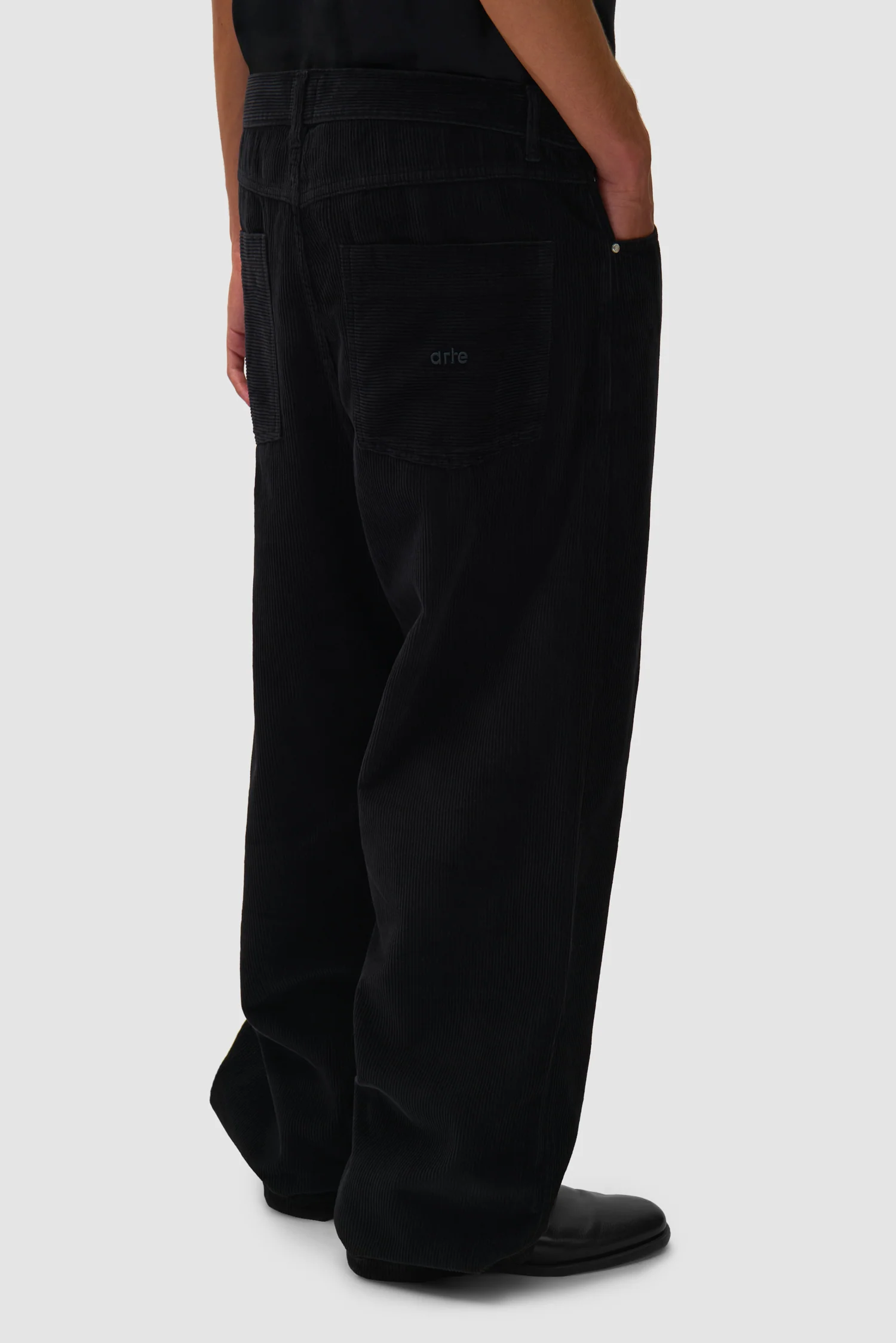 Corduroy Pants - Black - Image 4