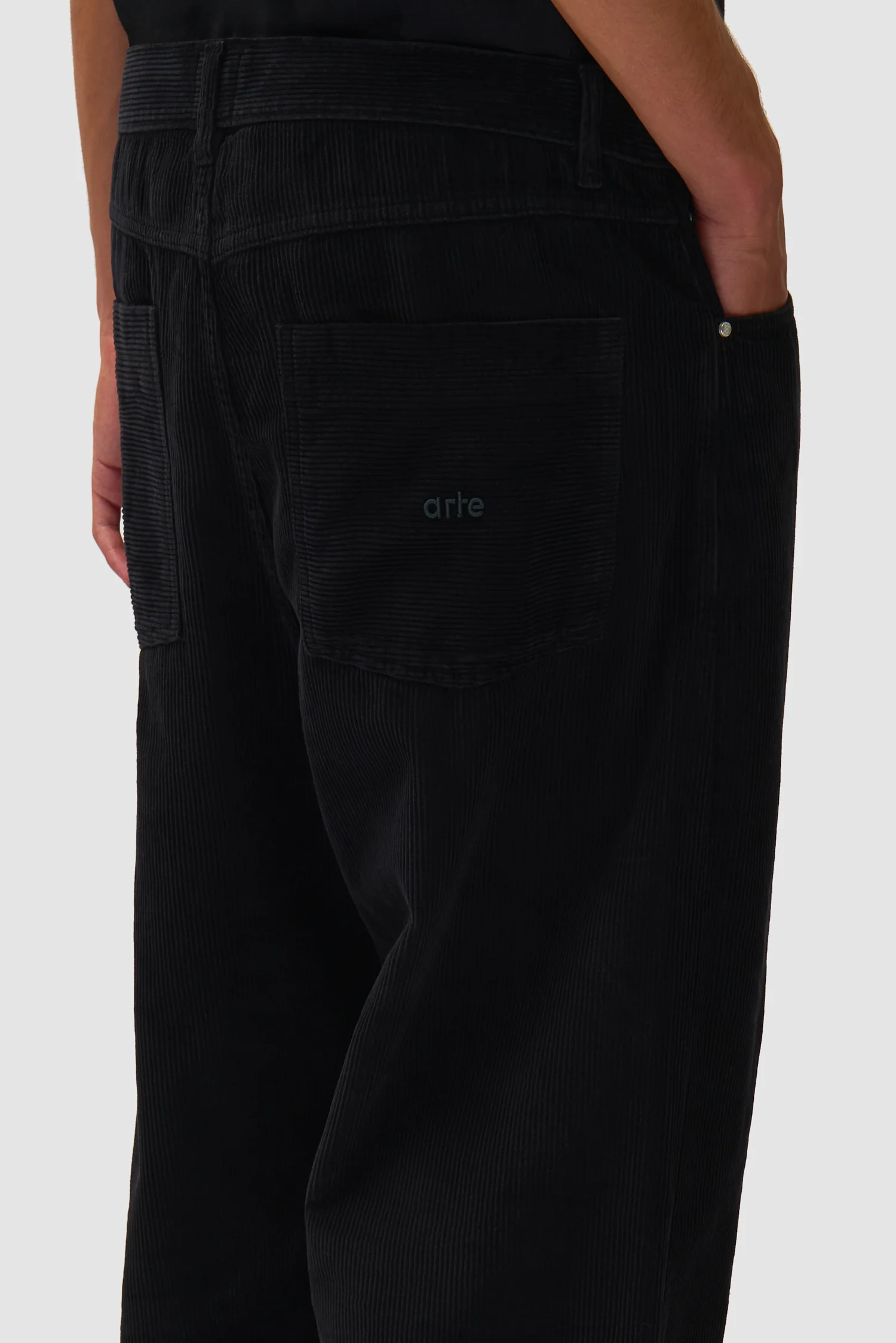 Corduroy Pants - Black - Image 8