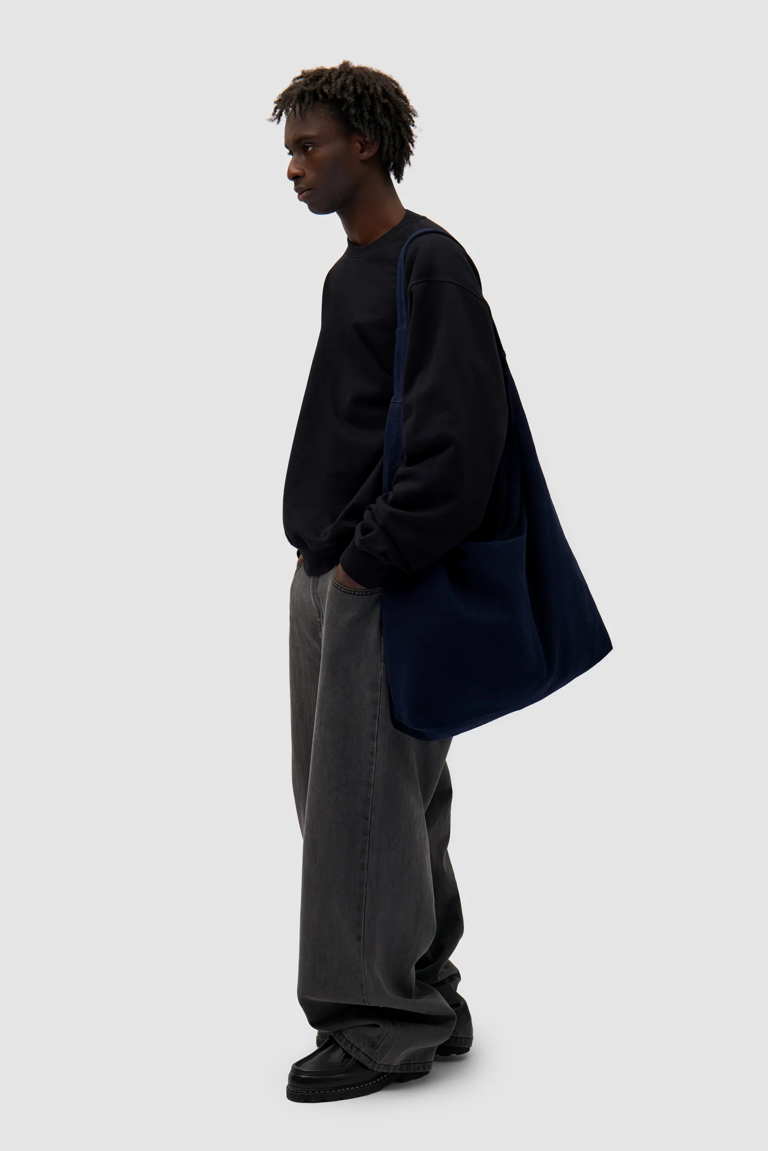 Cotton Bag - Navy - Image 4