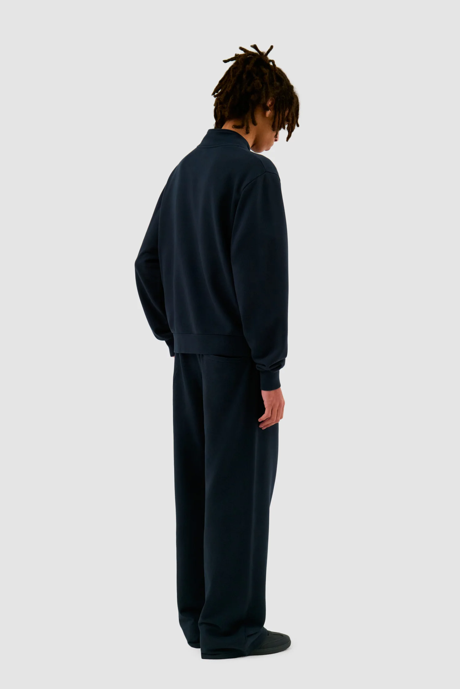 Crochet Flowers Pants - Navy - Image 7