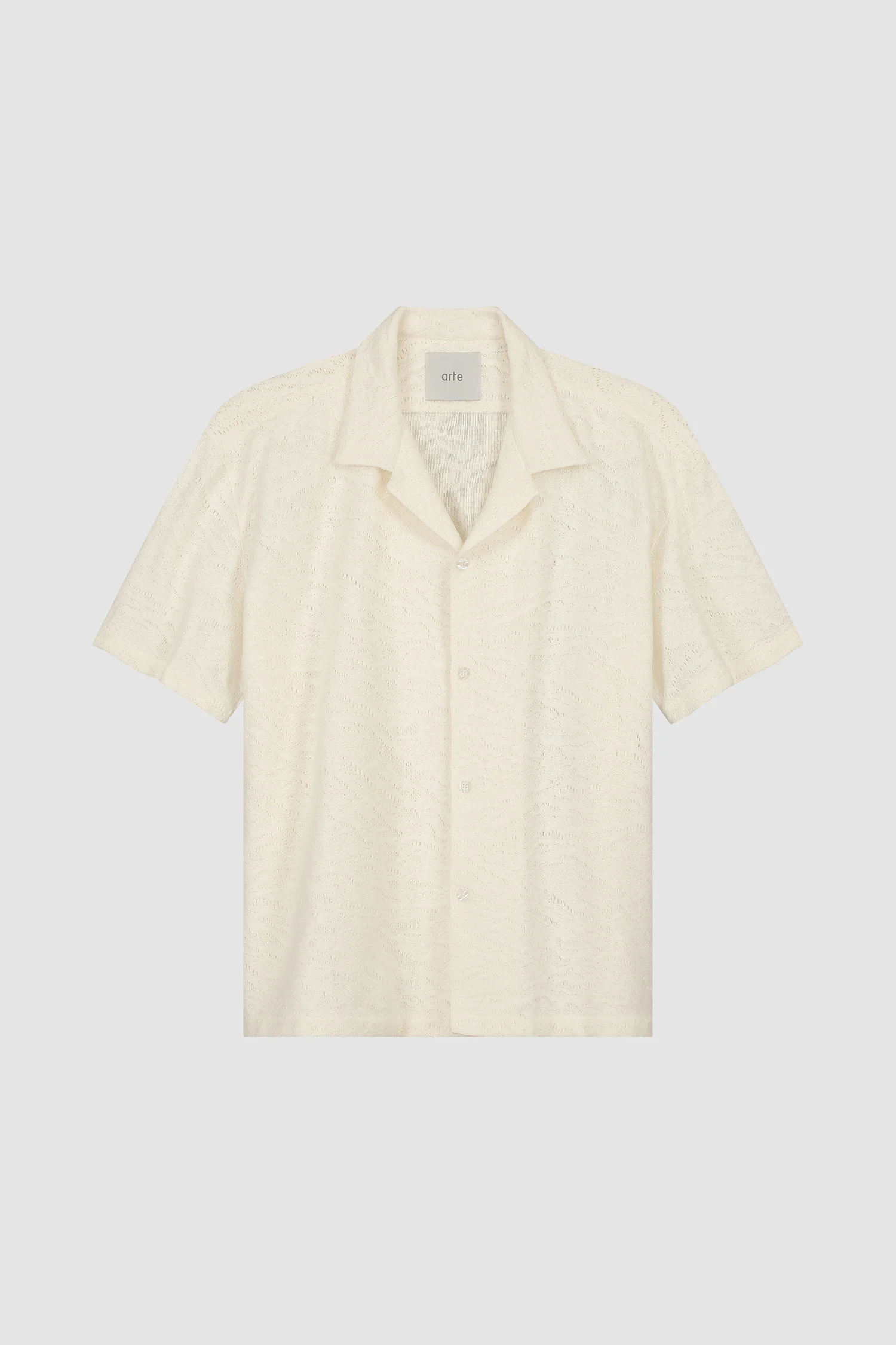 Crochet Shirt - Cream - Image 8