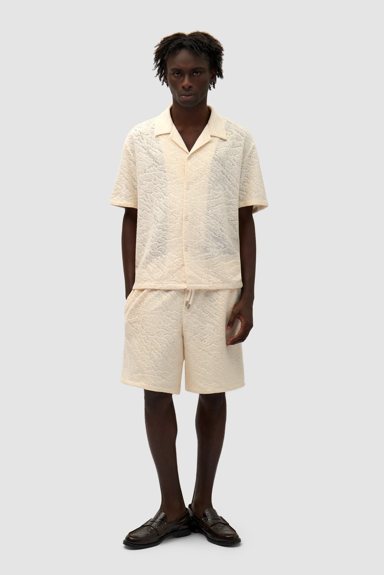 Crochet Short - Cream - Image 5