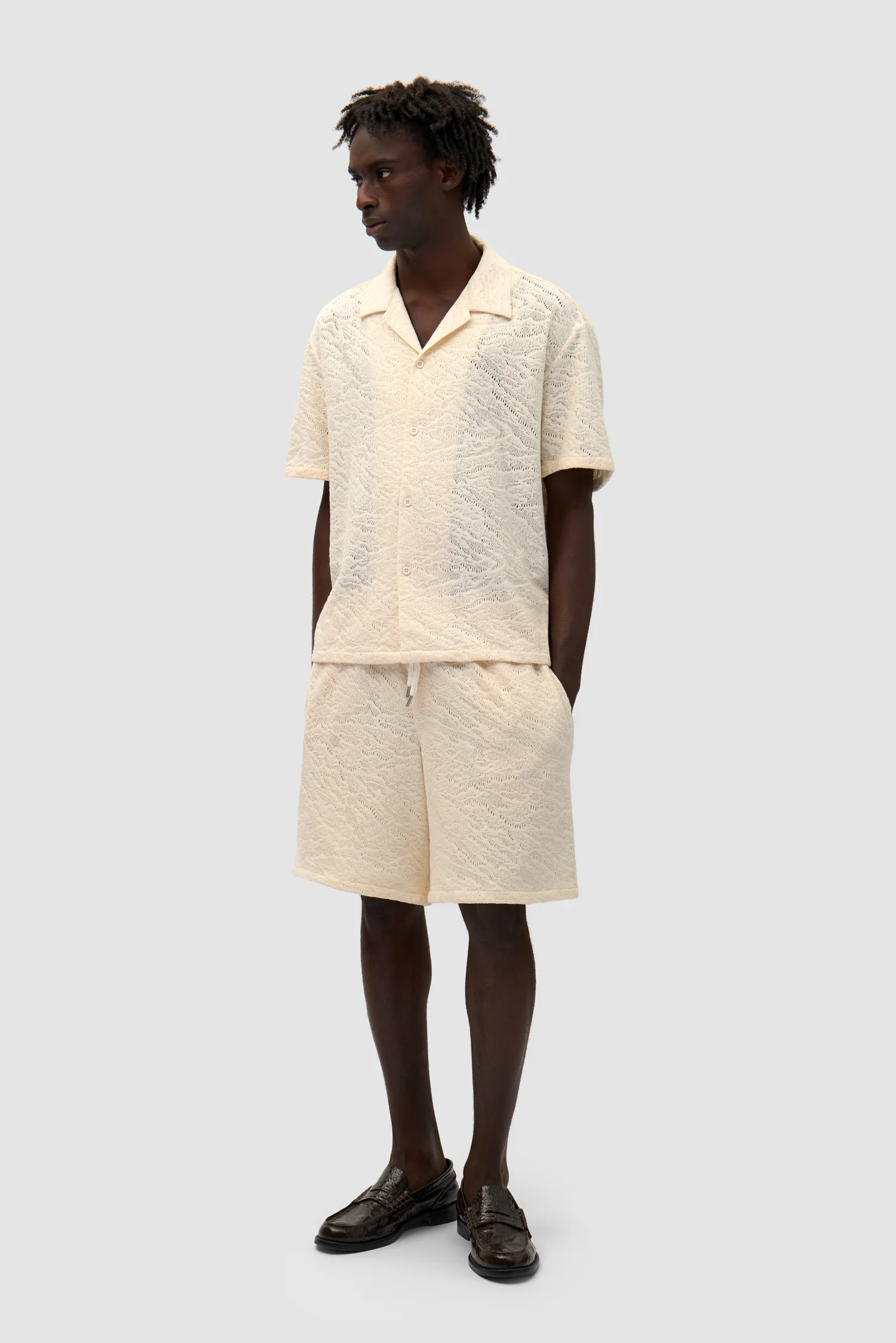 Crochet Short - Cream - Image 6