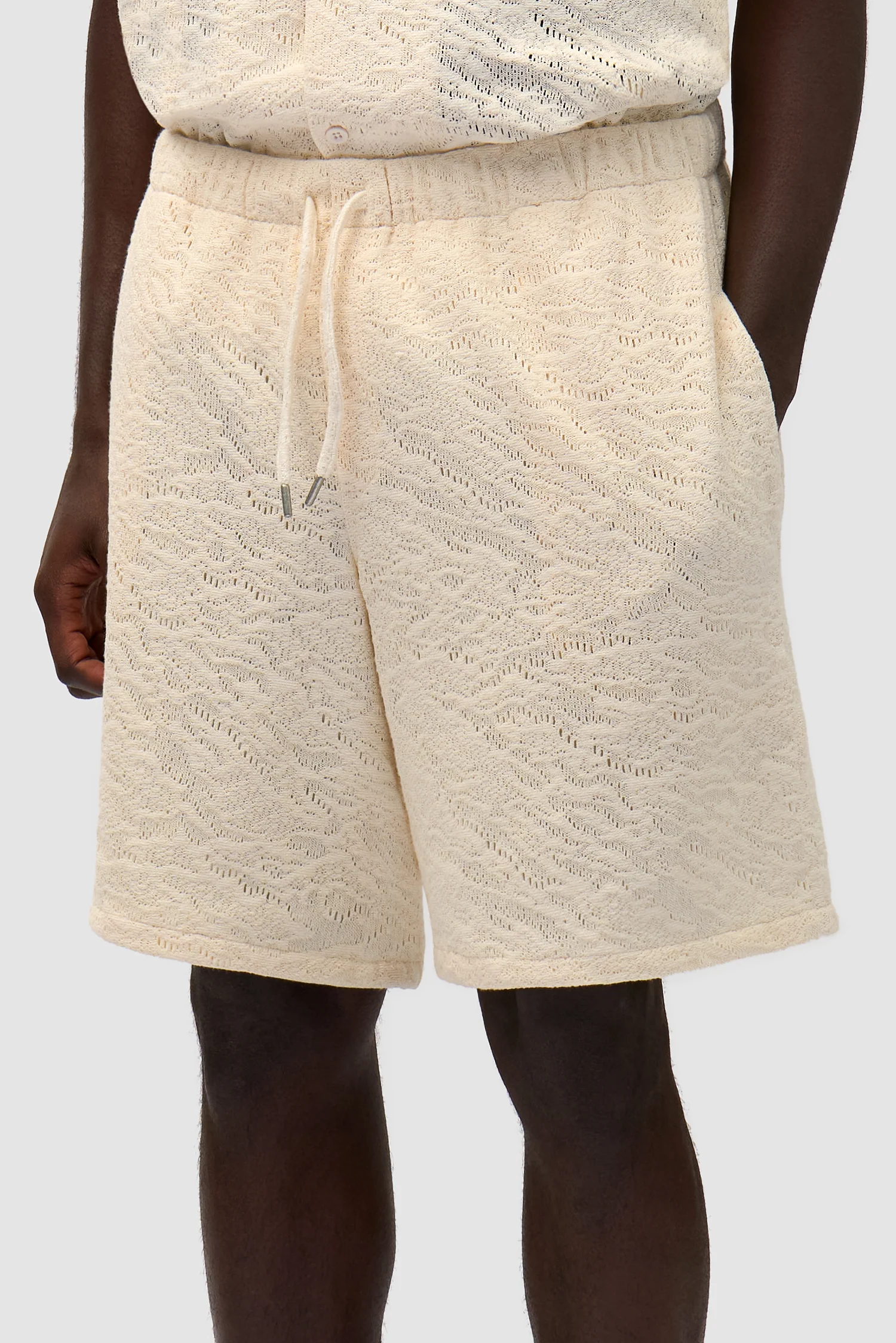 Crochet Short - Cream - Image 8