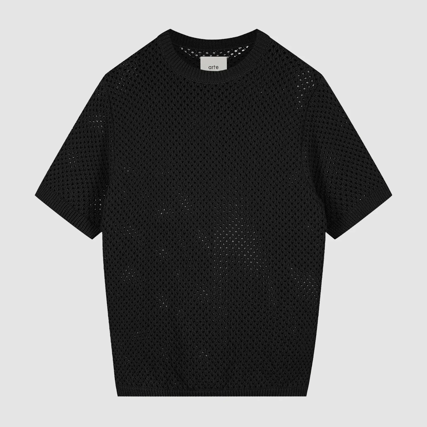 Crochet T-shirt - Black