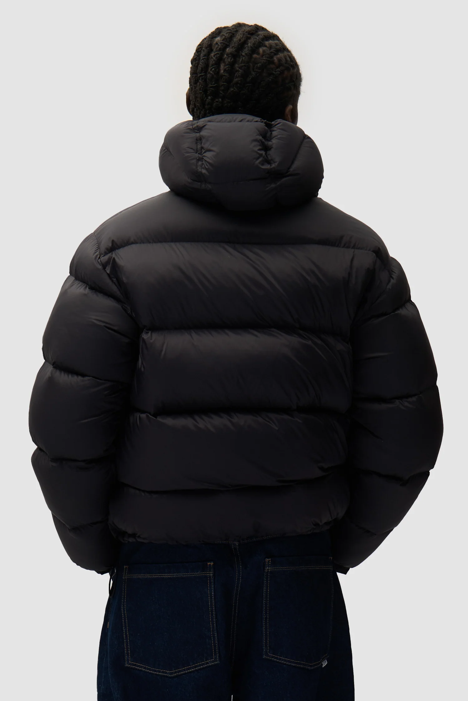 Reversible Puffer Jacket - Black - Image 3