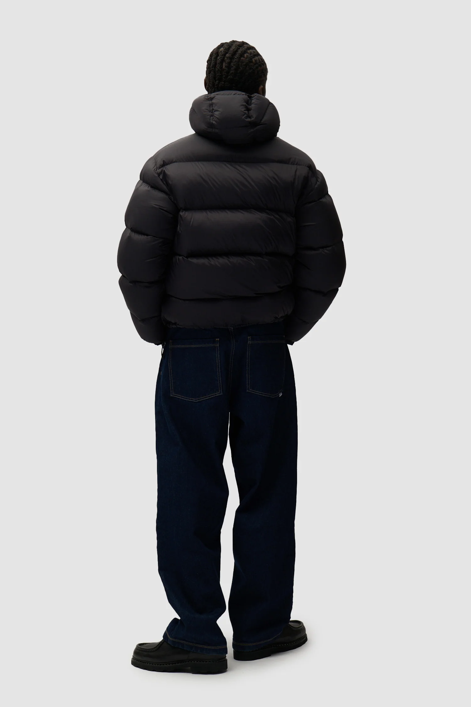 Reversible Puffer Jacket - Black - Image 6