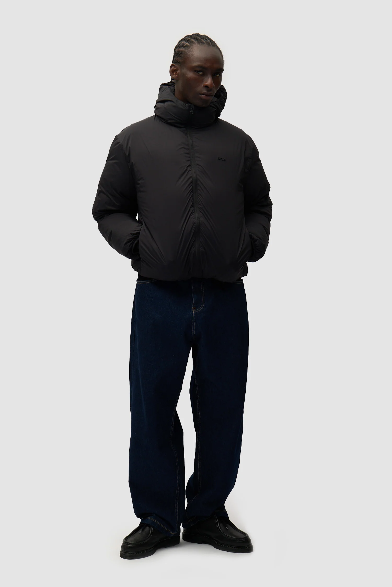 Reversible Puffer Jacket - Black - Image 7