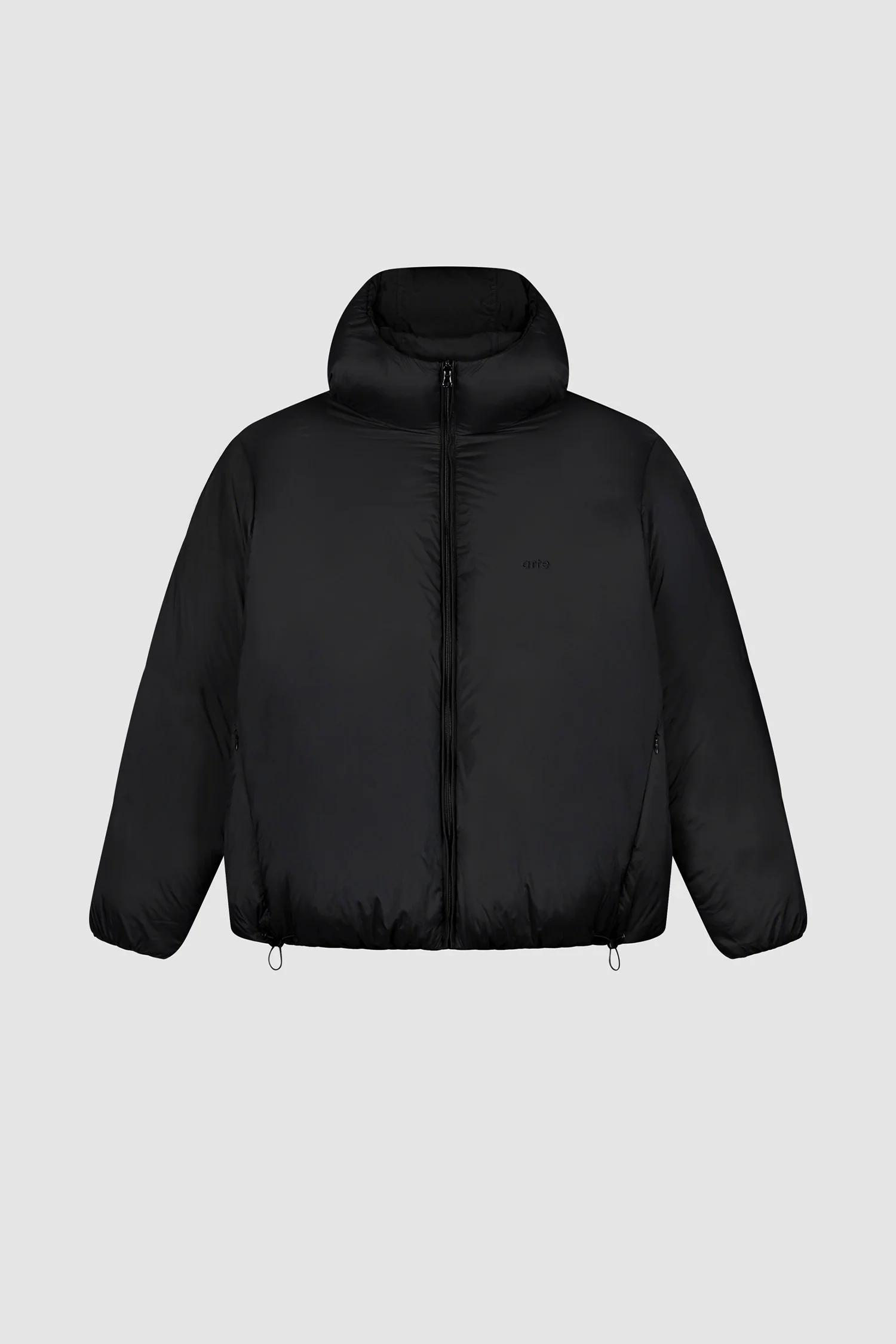 Reversible Puffer Jacket - Black - Image 9