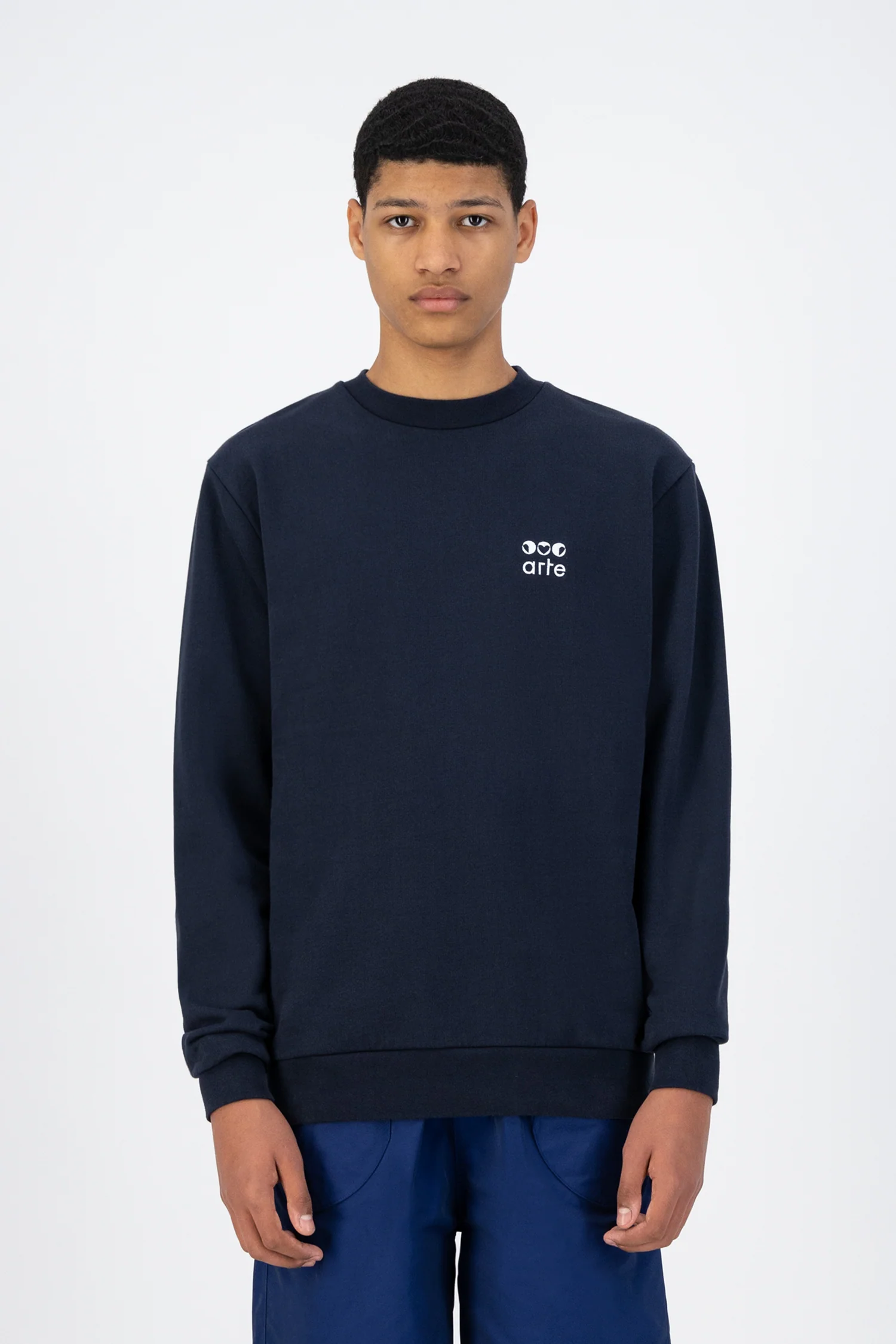 Cruz Triple Crewneck - Navy - Image 2