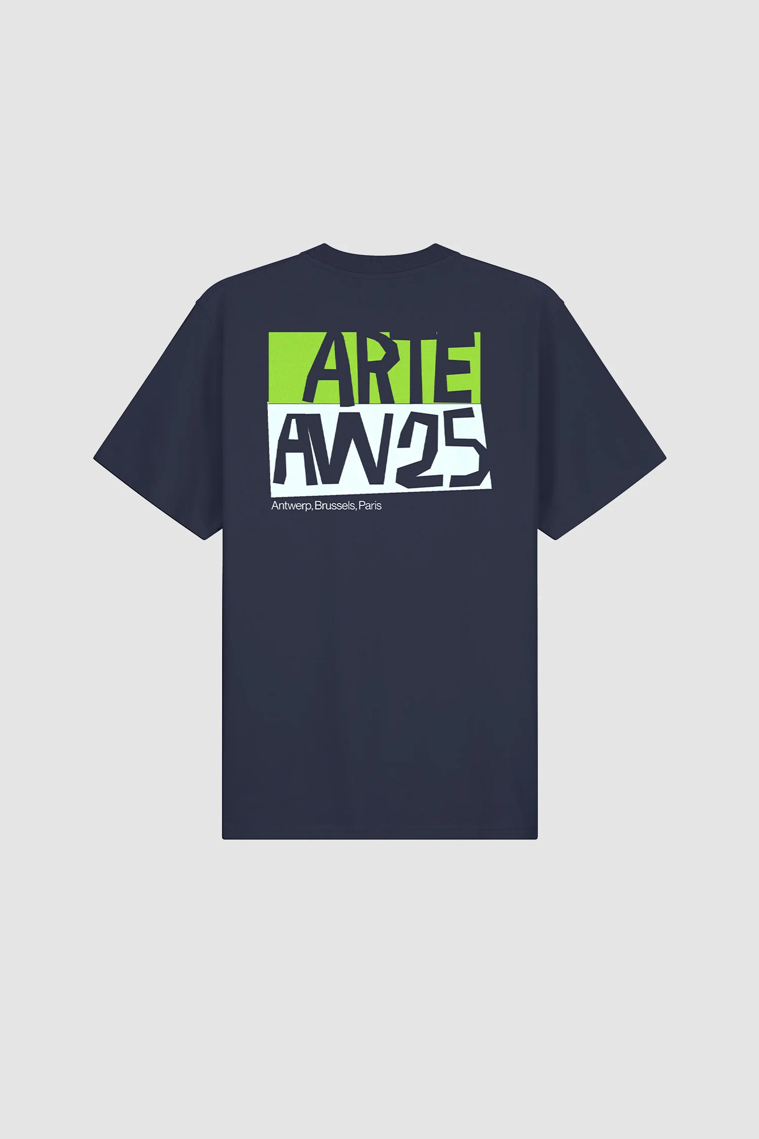 Cut Out Print T-shirt - Navy - Image 8