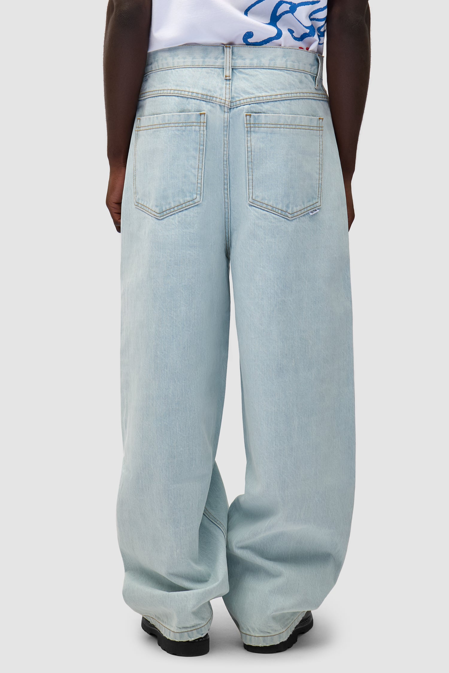 Denim Pants - Bleached Denim - Image 3