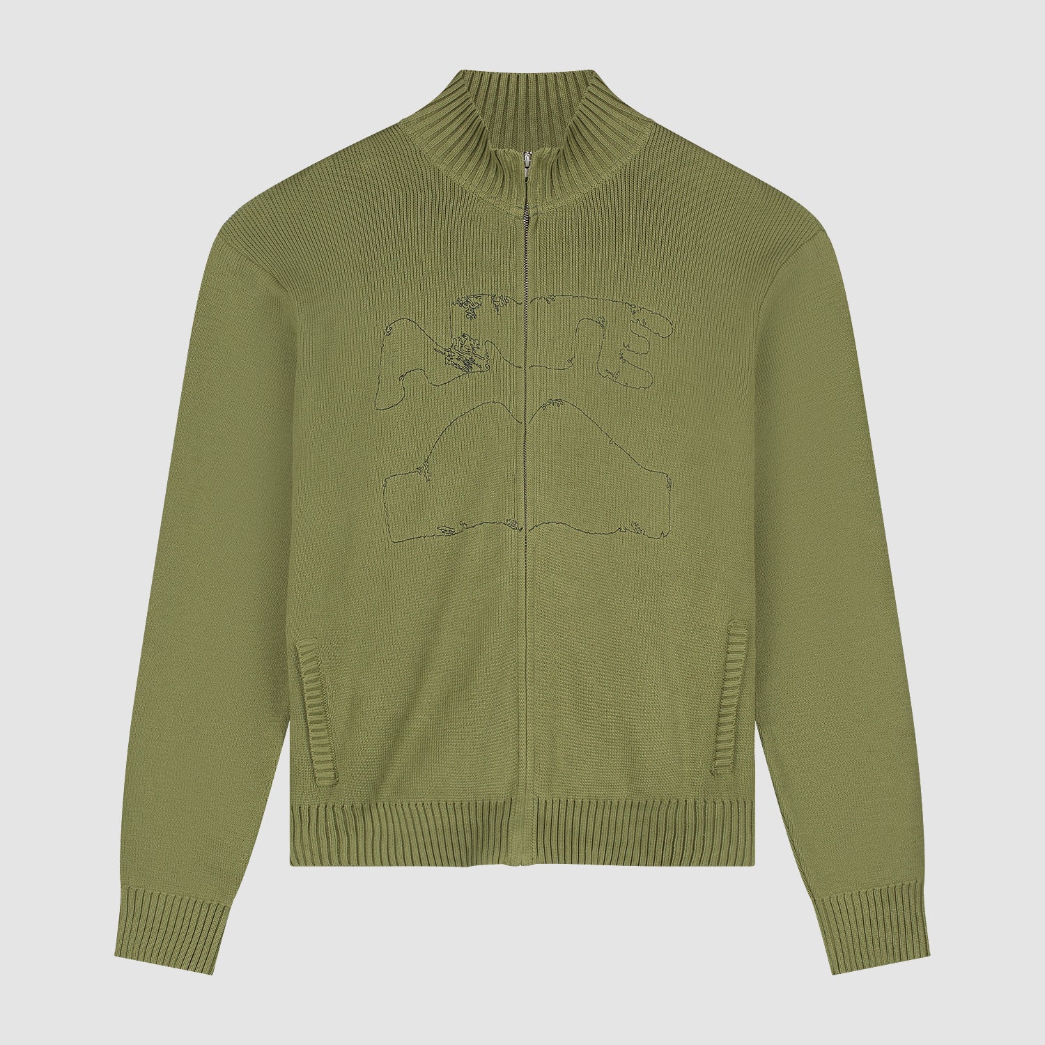 Diels Collar Cardigan - Green