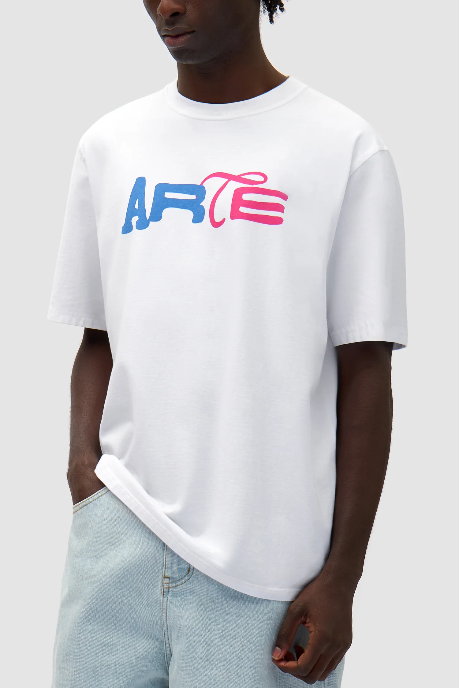Duo Print Logo T-shirt - White - Image 7