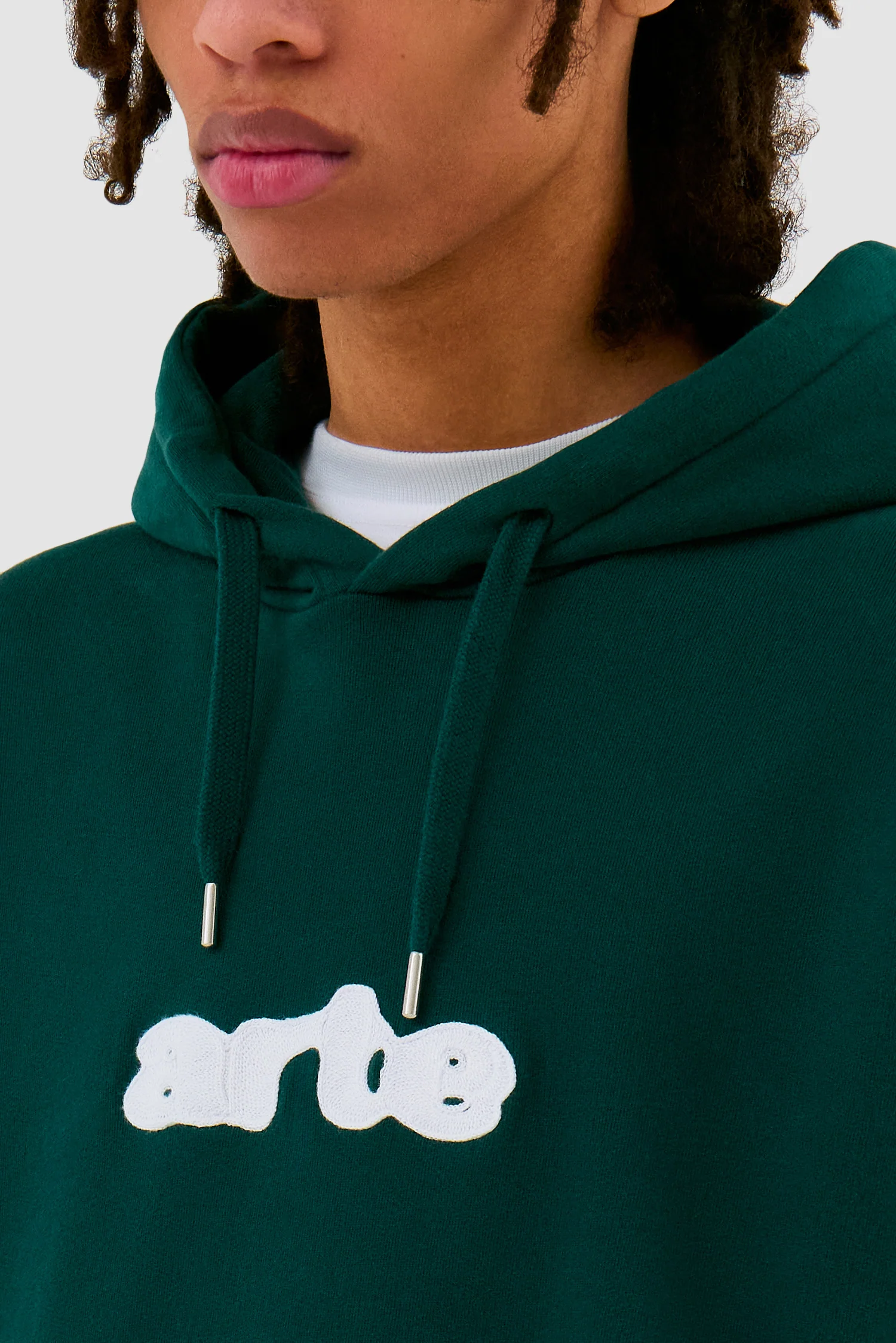 Embroidery Logo Hoodie - Green - Image 8
