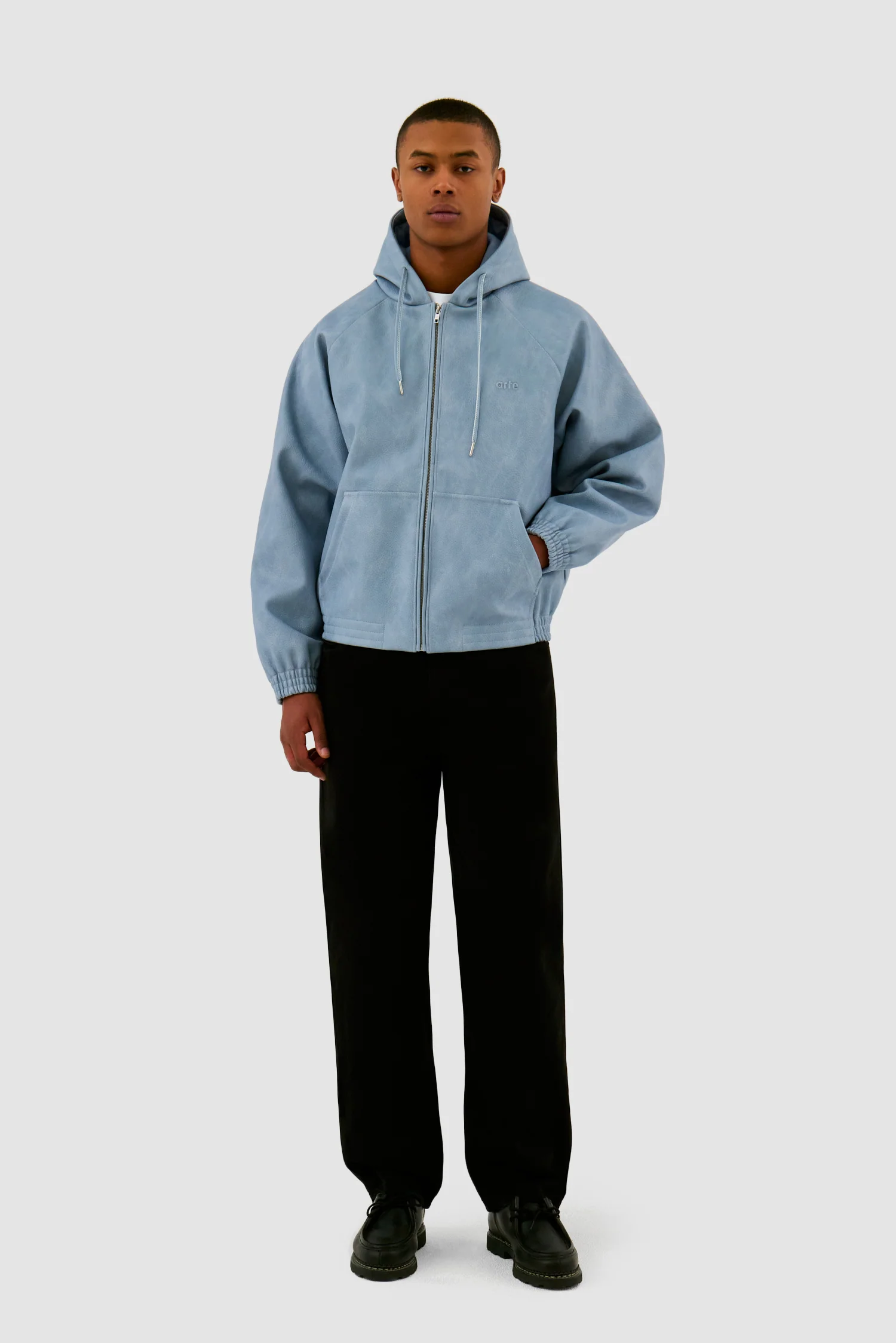 Embroidery Pocket Pants - Black - Image 4