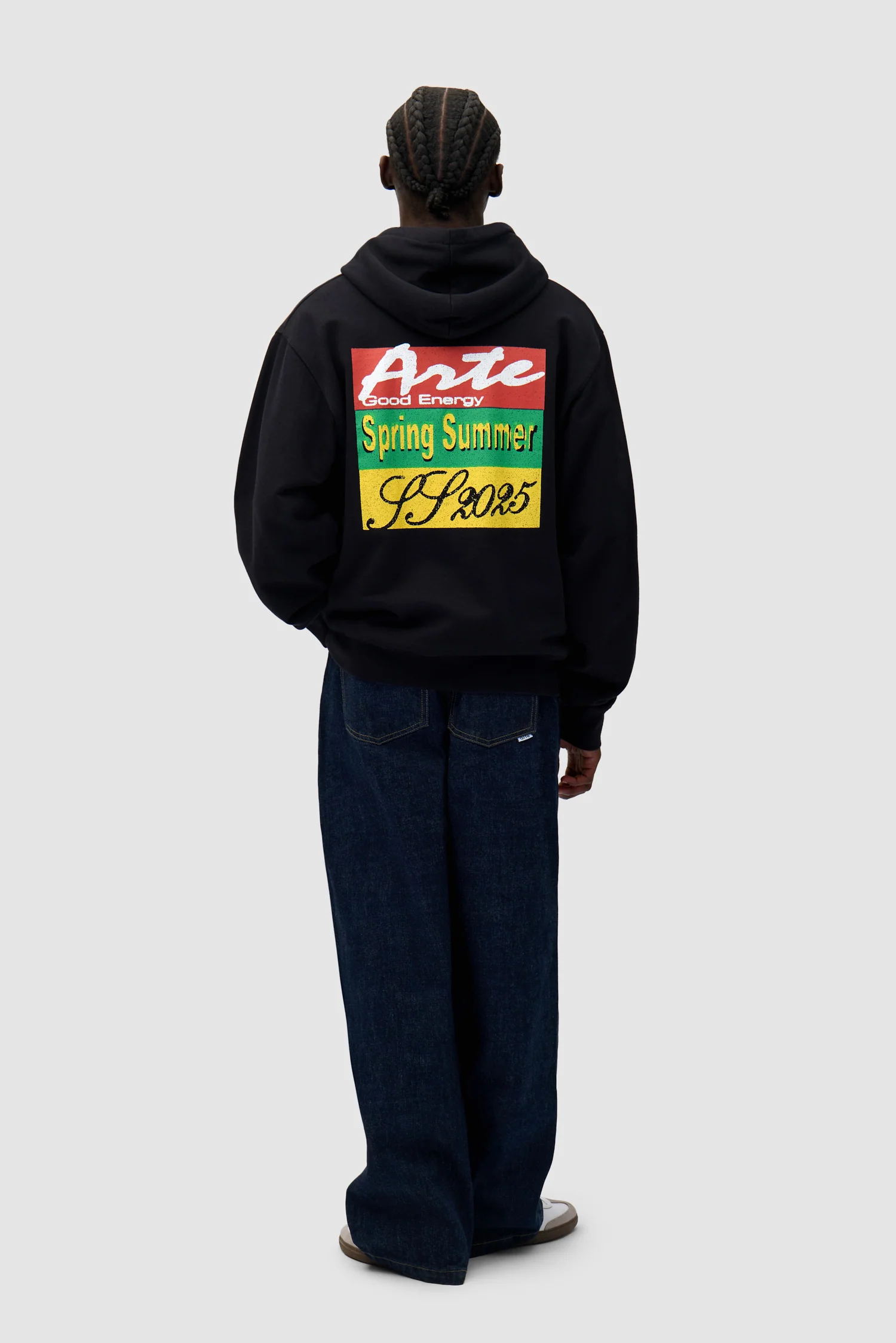 Energy Print Hoodie - Black - Image 5
