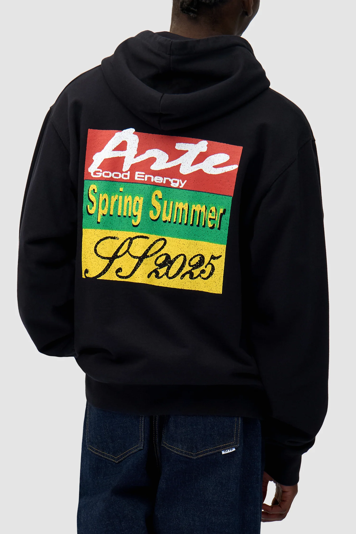 Energy Print Hoodie - Black - Image 6