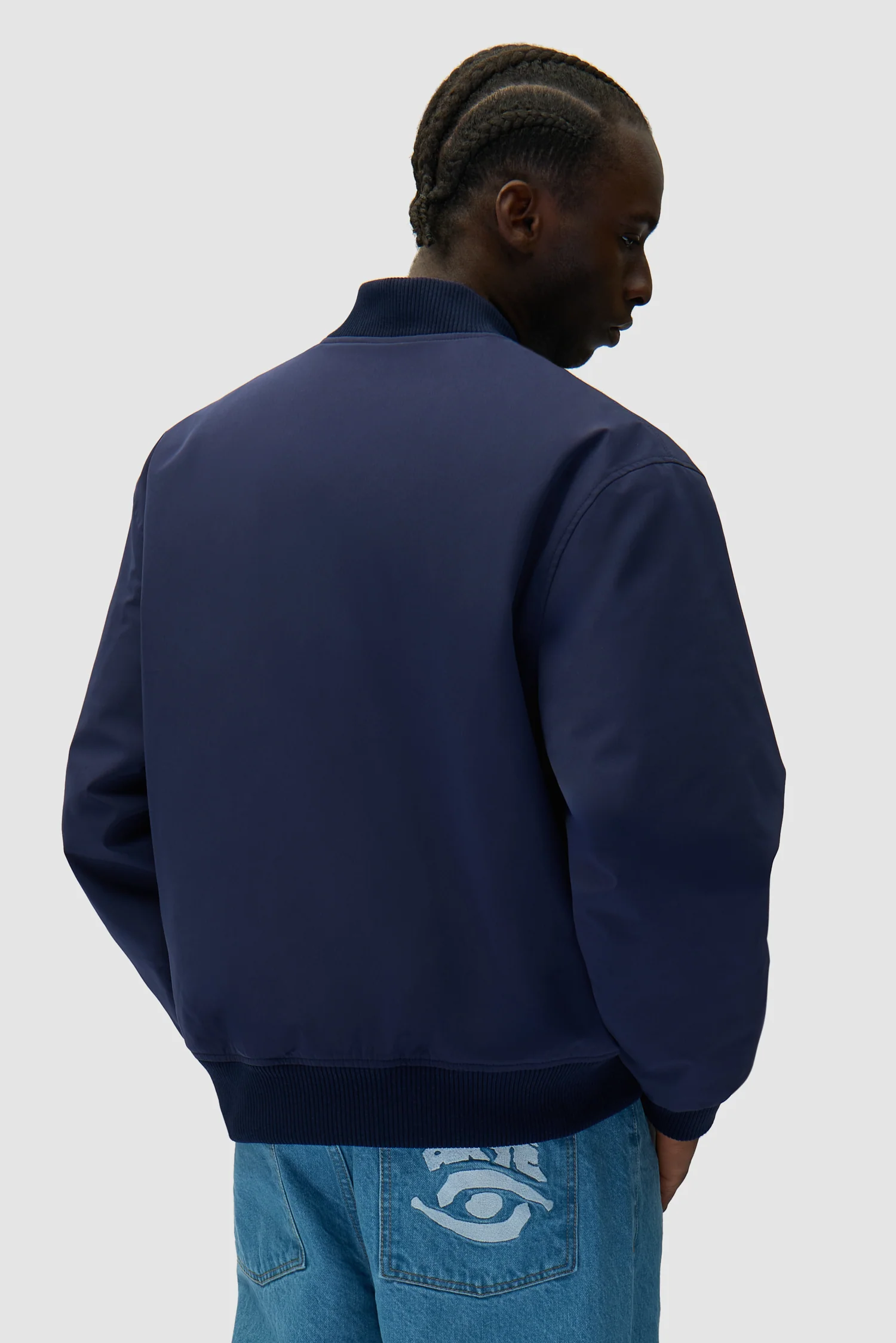 Eye Bomber Jacket - Navy - Image 3