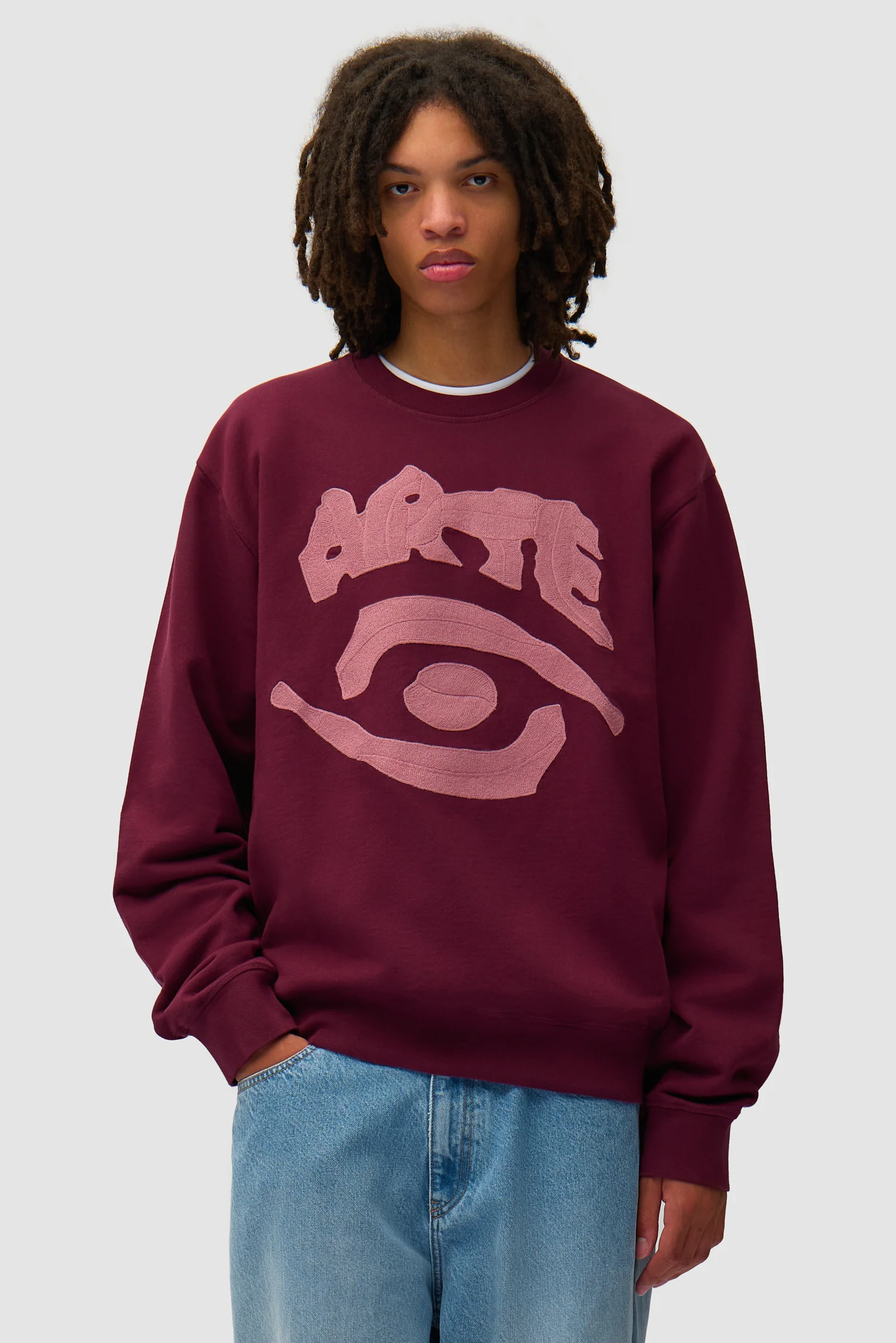 Eye Front Crewneck - Bordeaux - Image 2