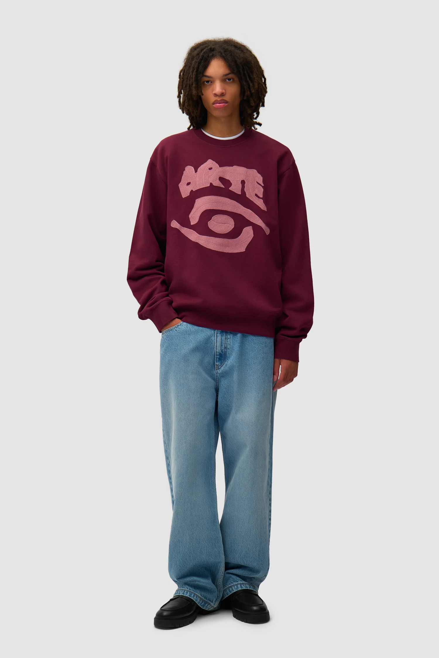 Eye Front Crewneck - Bordeaux - Image 4