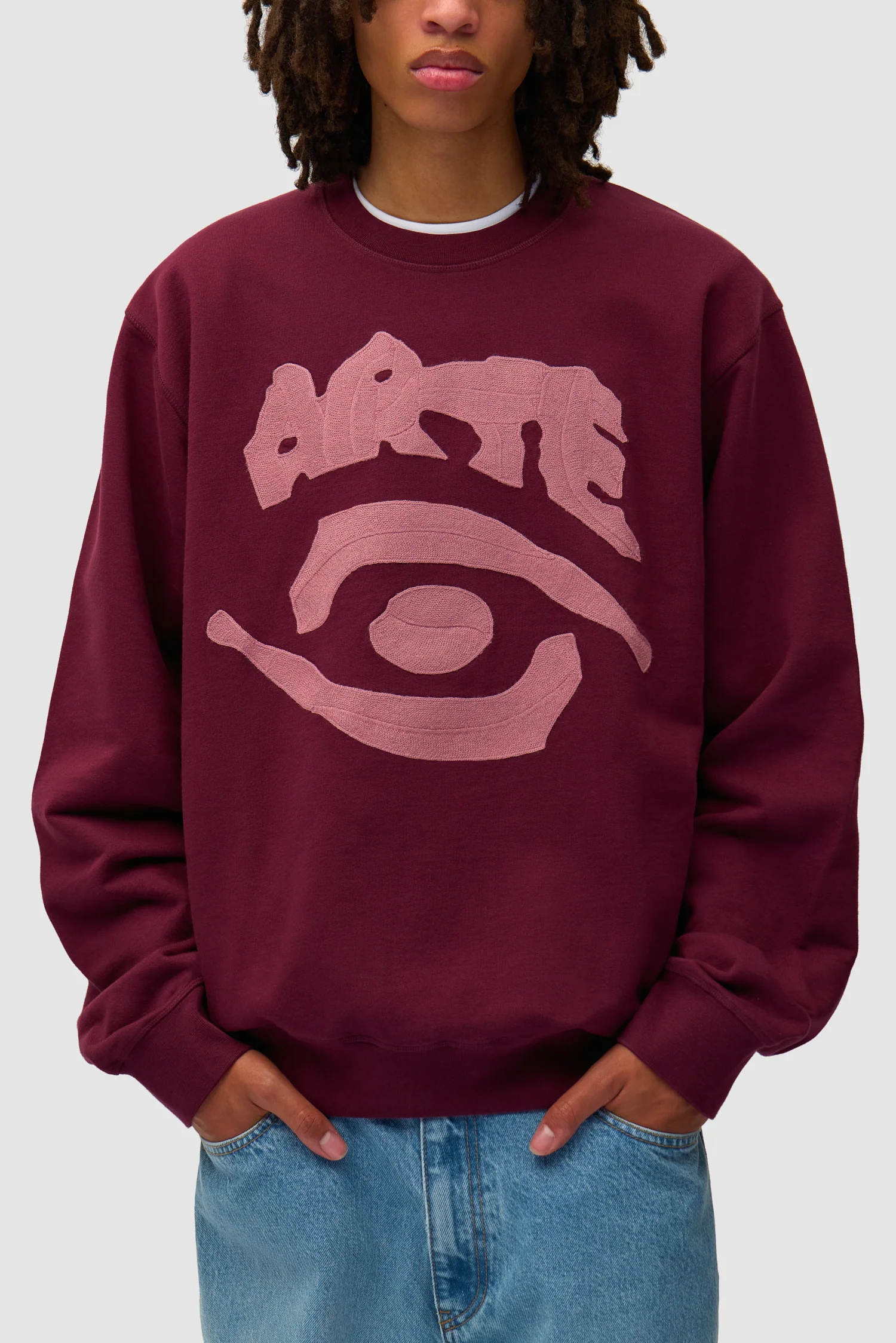Eye Front Crewneck - Bordeaux - Image 7