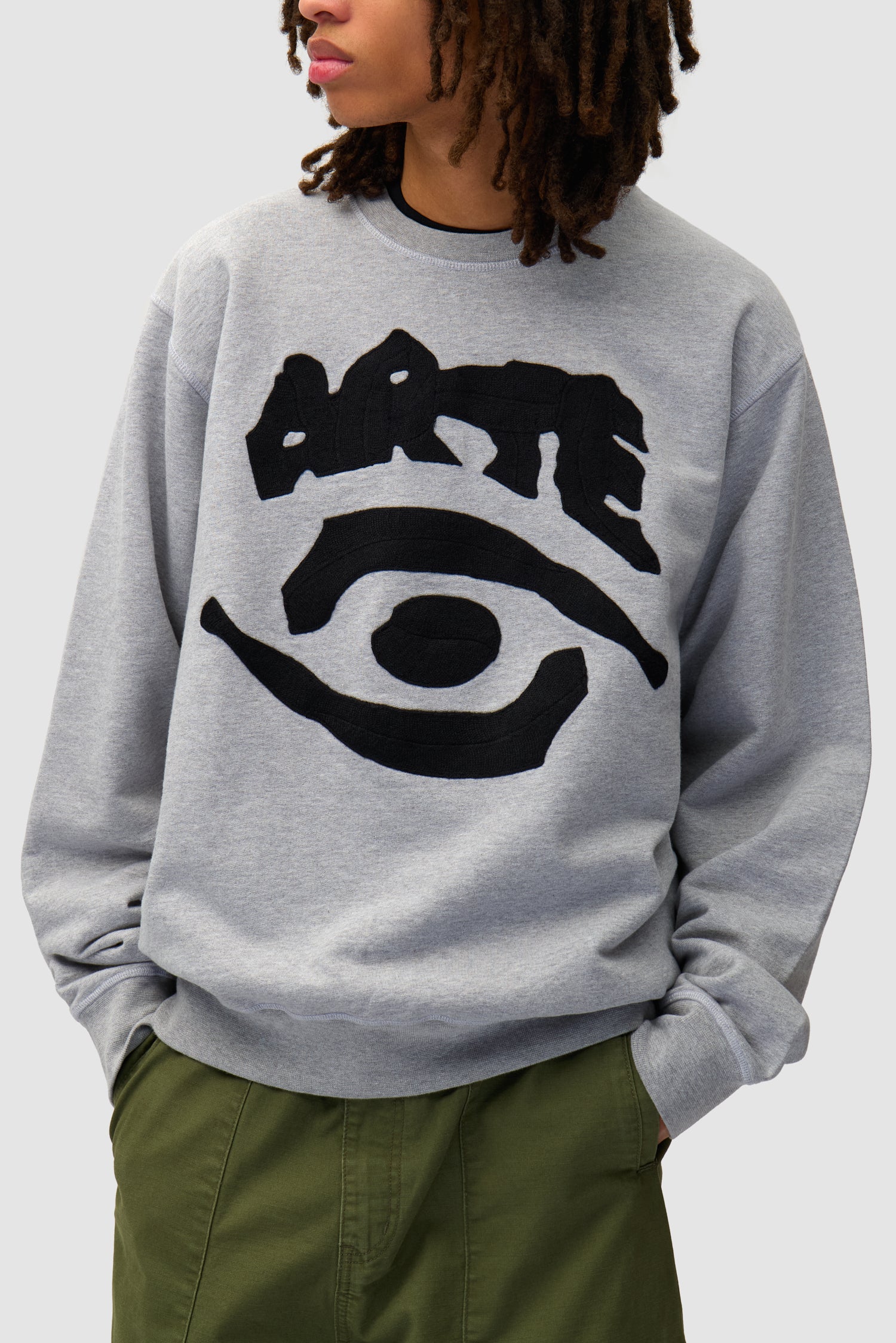Eye Front Crewneck - Grey - Image 7