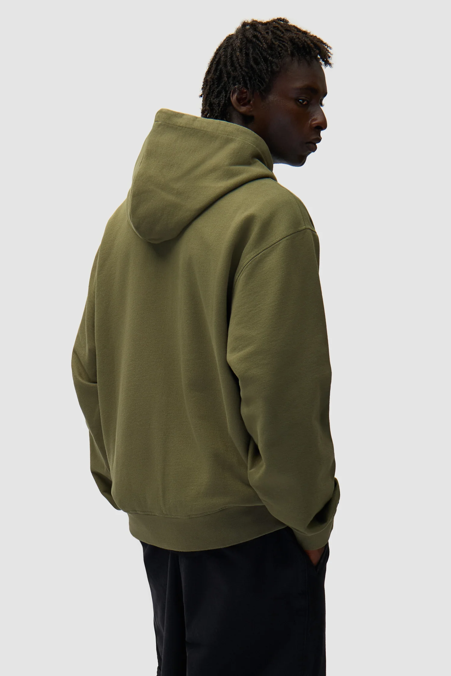 Eye Front Zip Hoodie - Green - Image 3