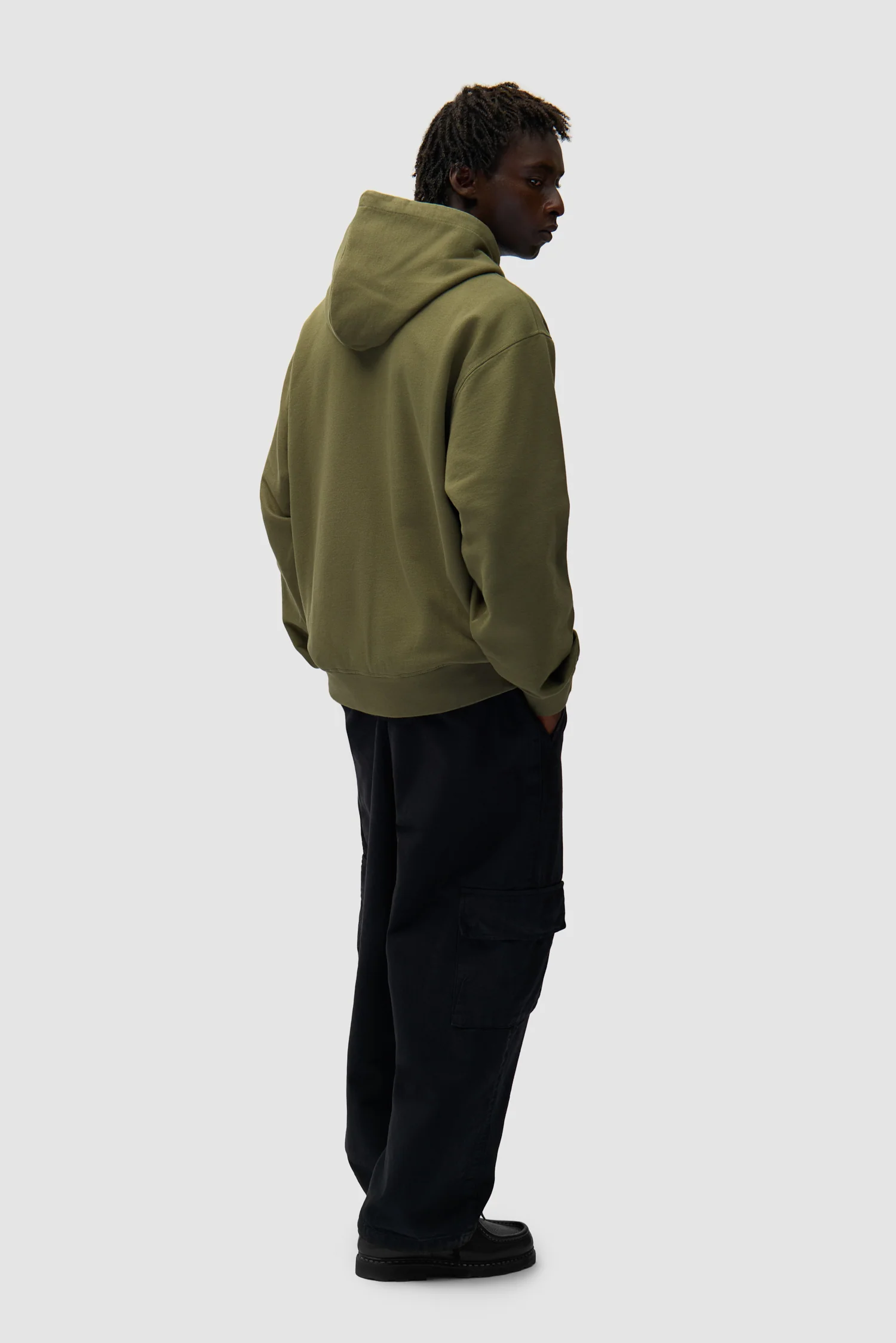 Eye Front Zip Hoodie - Green - Image 6