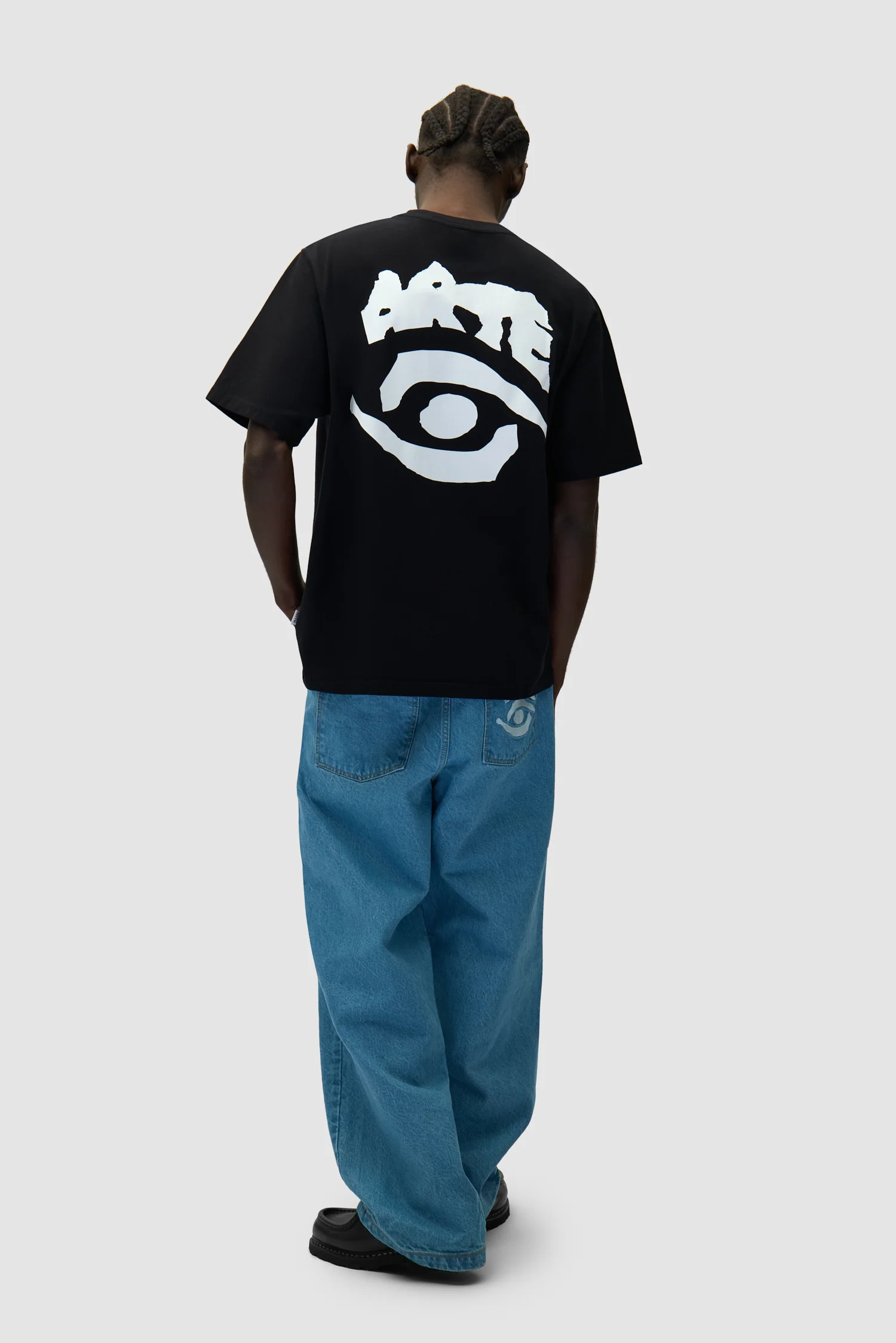 Eye Print T-shirt - Black - Image 4