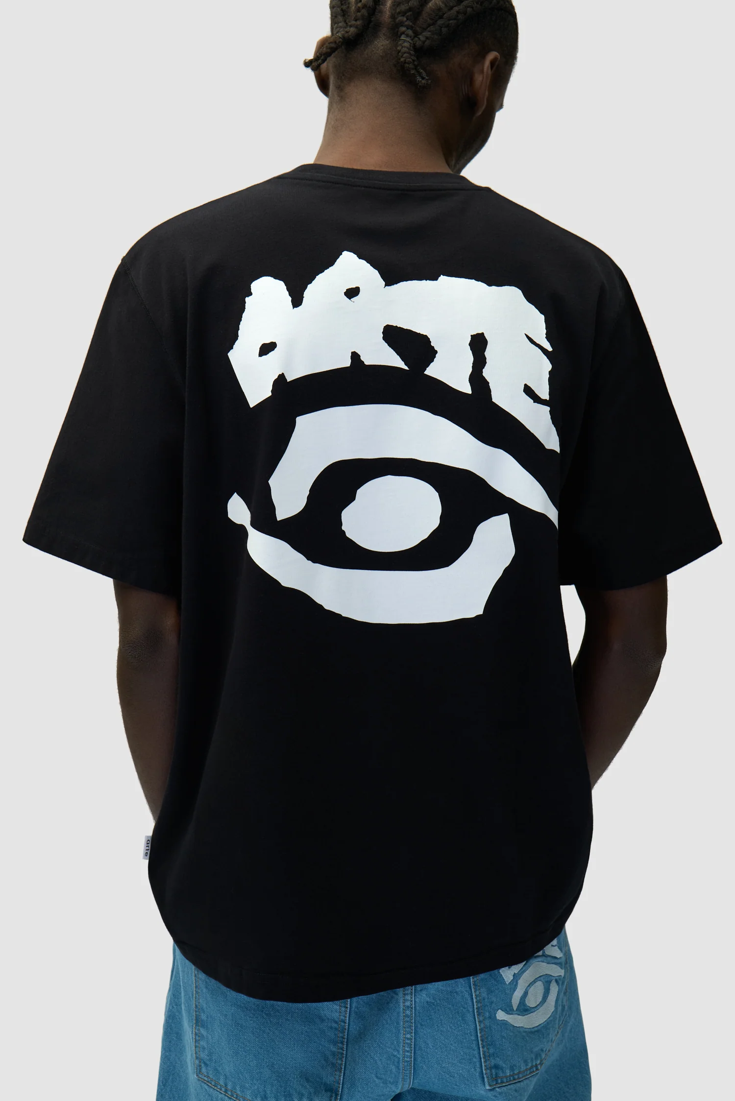 Eye Print T-shirt - Black - Image 7