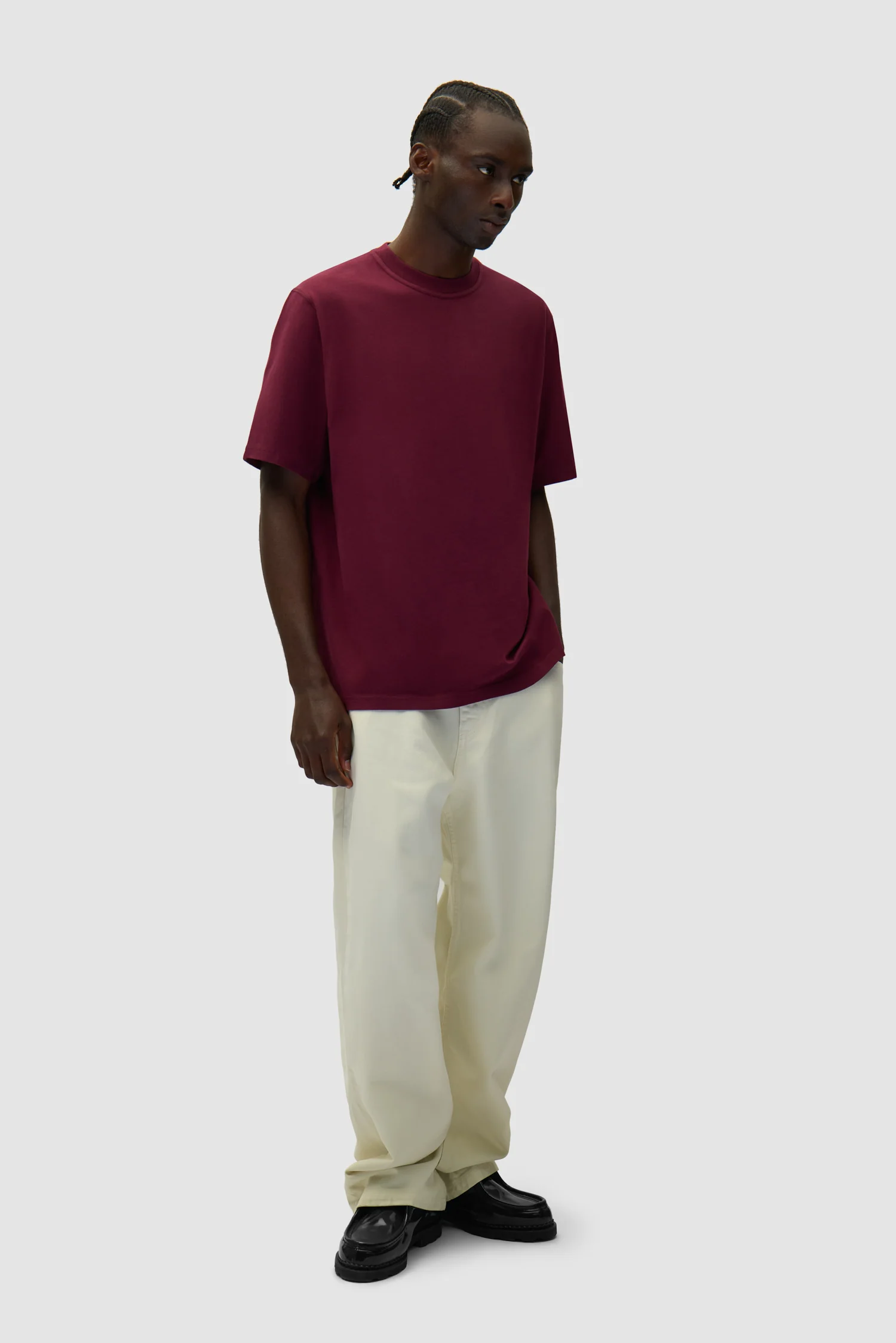 Eye Print T-shirt - Bordeaux - Image 5