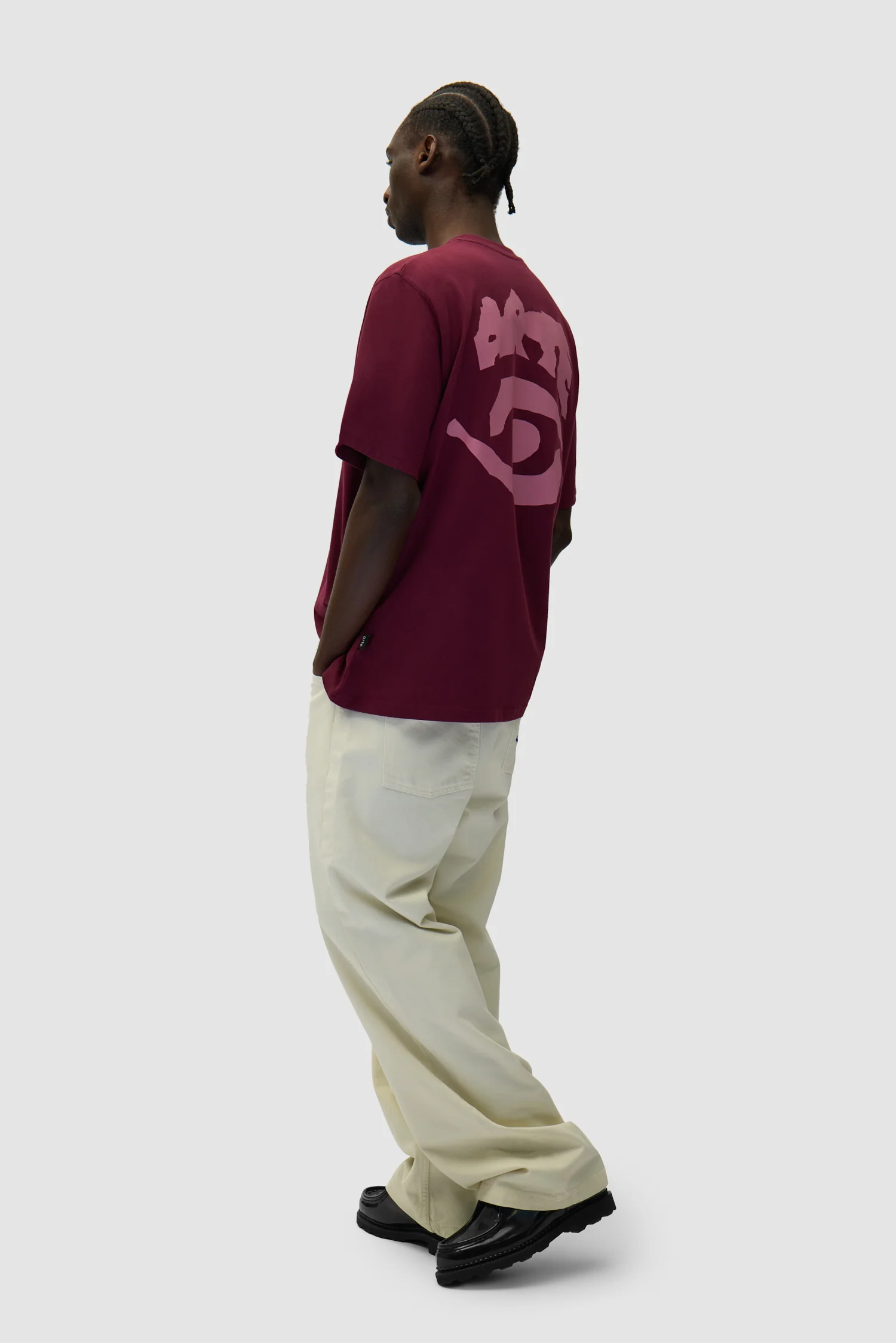 Eye Print T-shirt - Bordeaux - Image 6