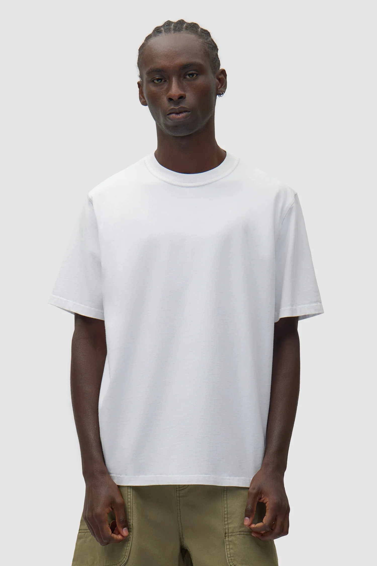 Faded Back Print T-shirt - White - Image 3