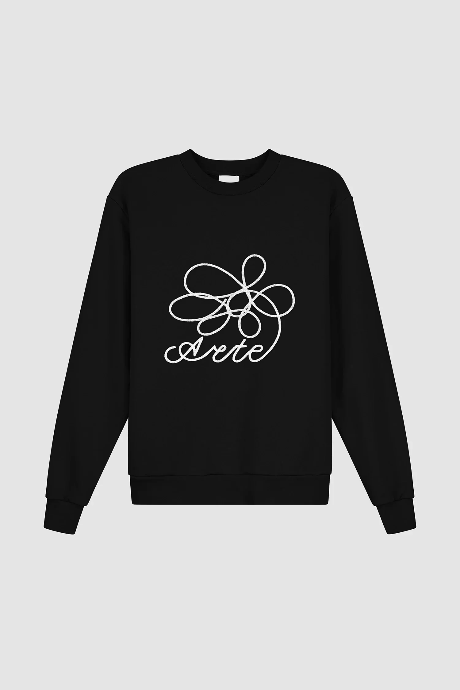 Flower Logo Crewneck - Black - Image 8