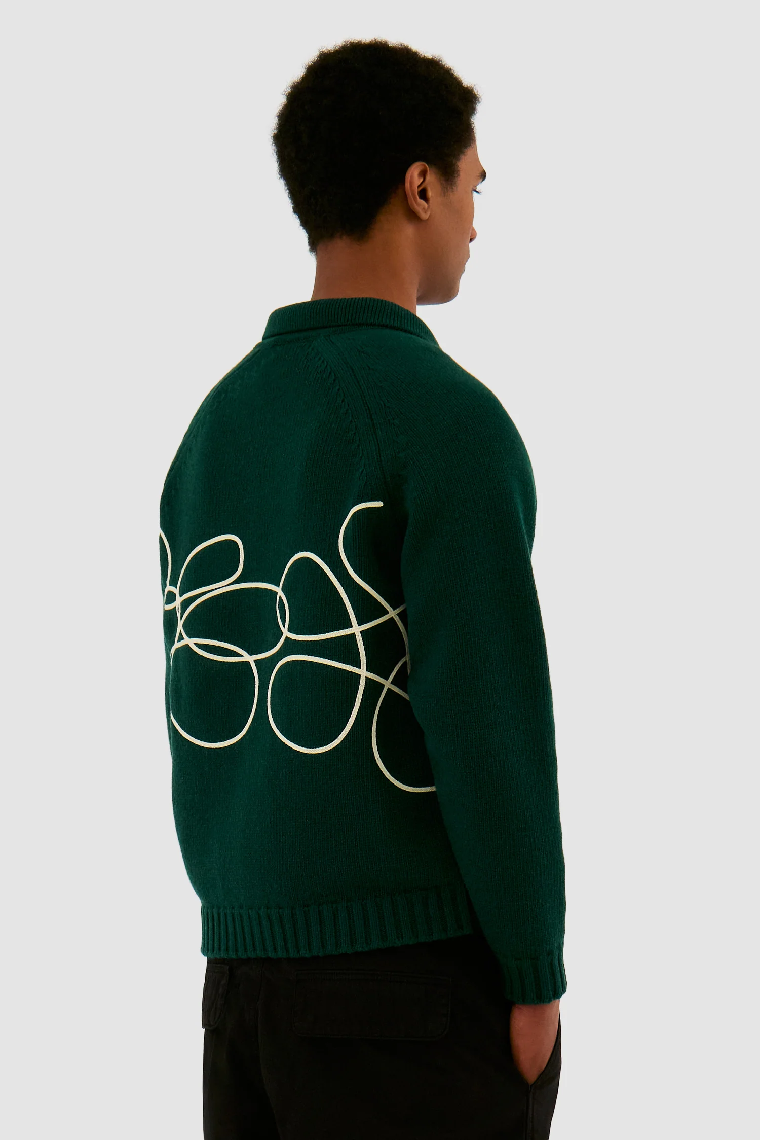 Flower Logo Knit - Green - Image 3