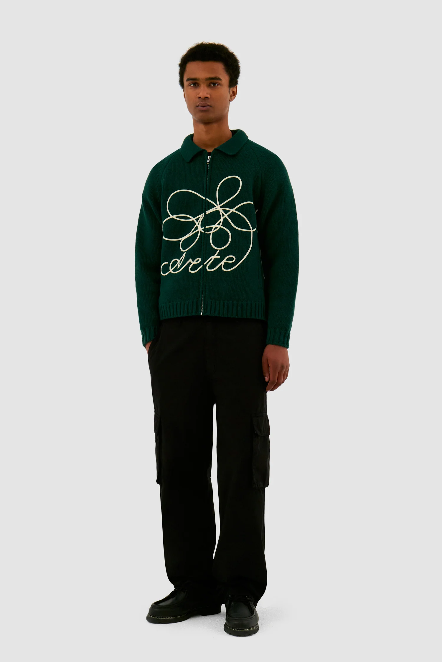 Flower Logo Knit - Green - Image 5
