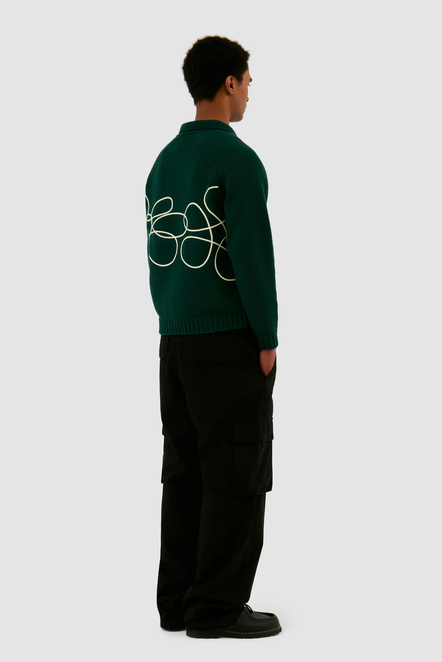 Flower Logo Knit - Green - Image 6