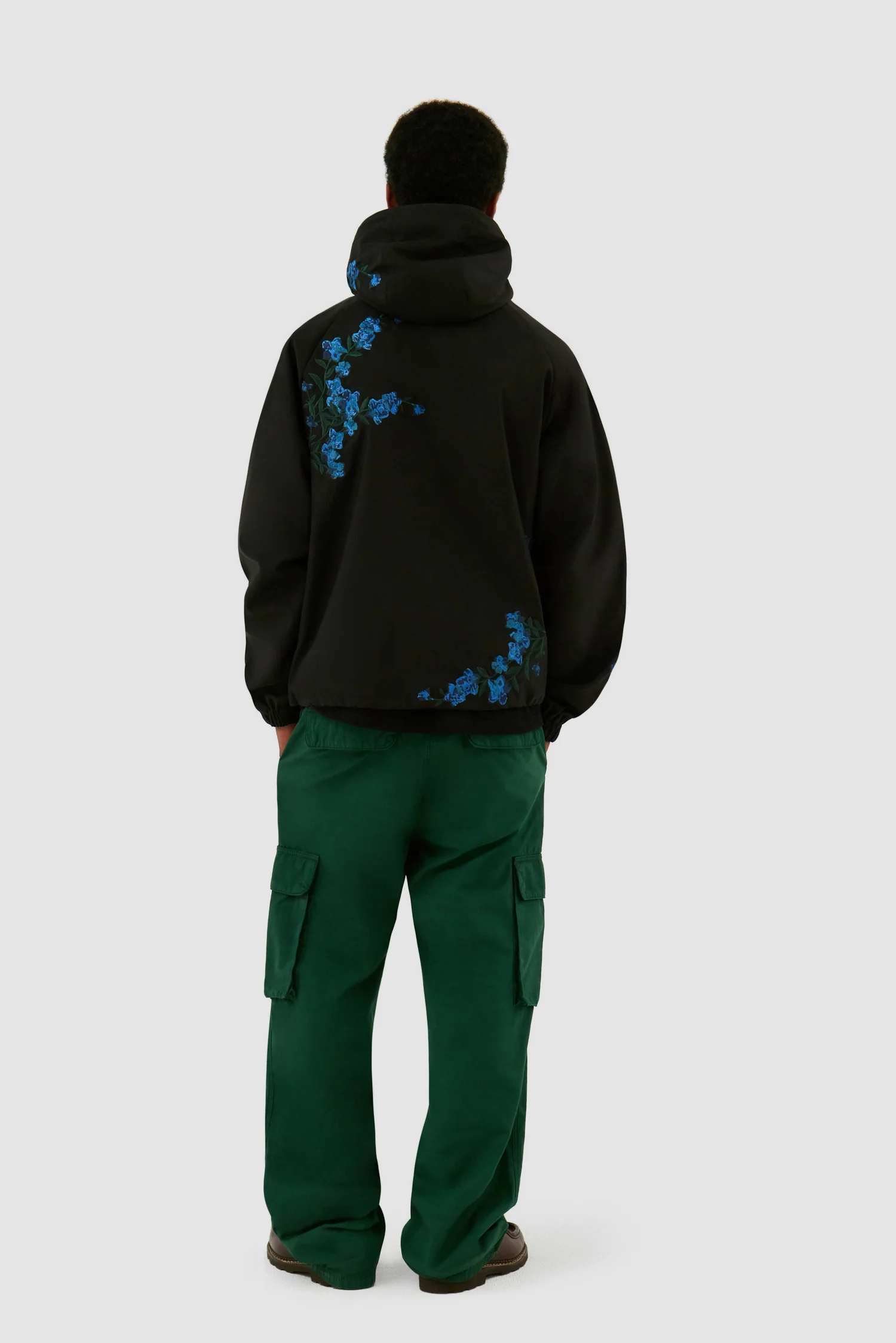 Flower Stitch Jacket - Black - Image 6